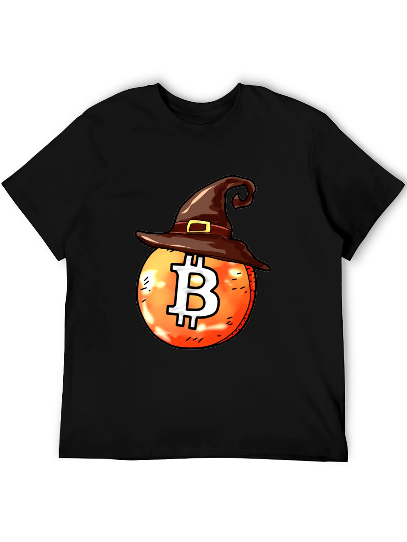 Halloween Bitcoin Witch Hat Tee