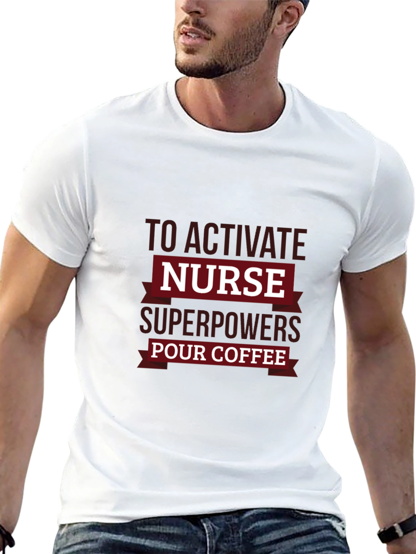 Nurse Superpowers Coffee T-Shirt