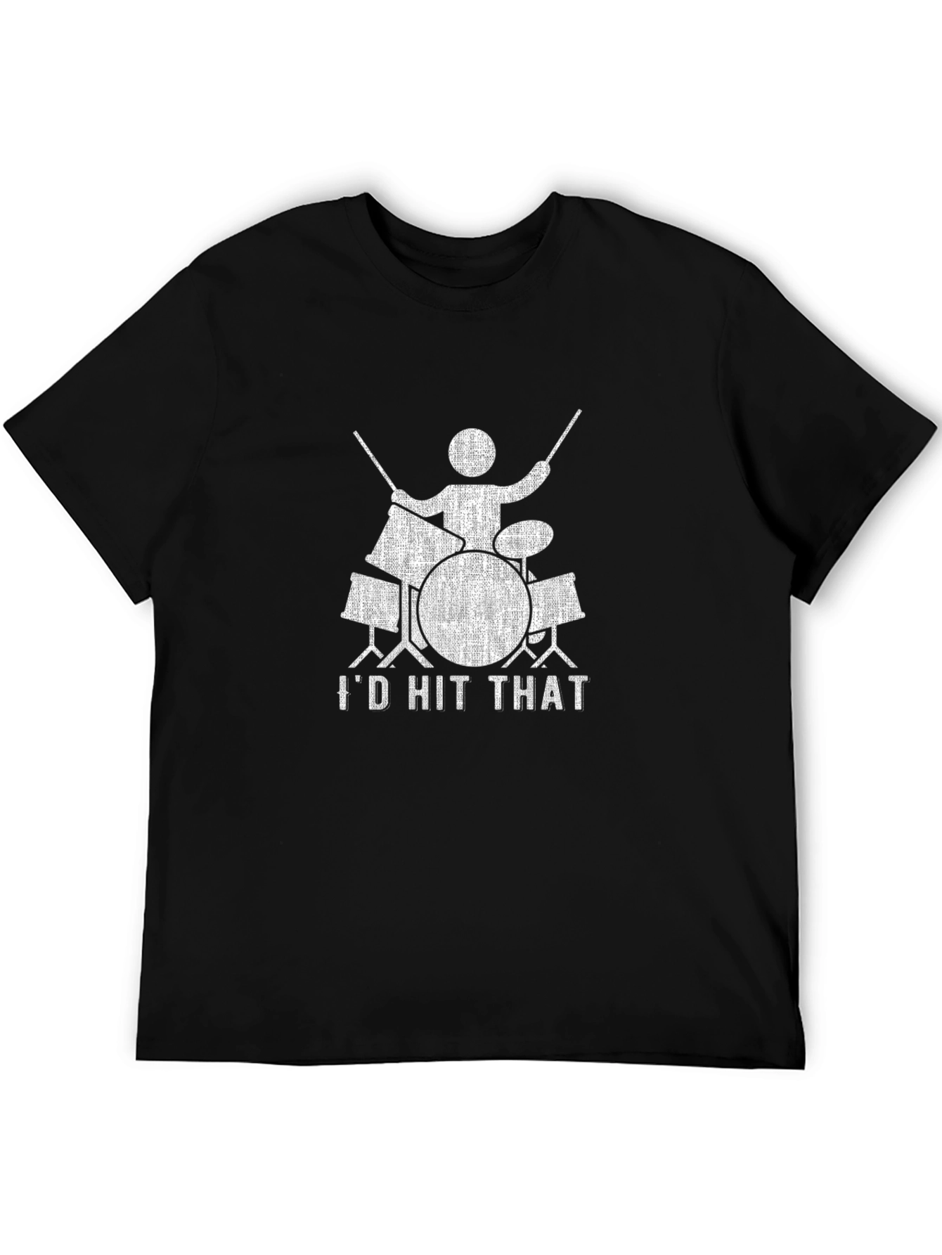 Id Hit That Drum Set T-Shirt - Musician Tee