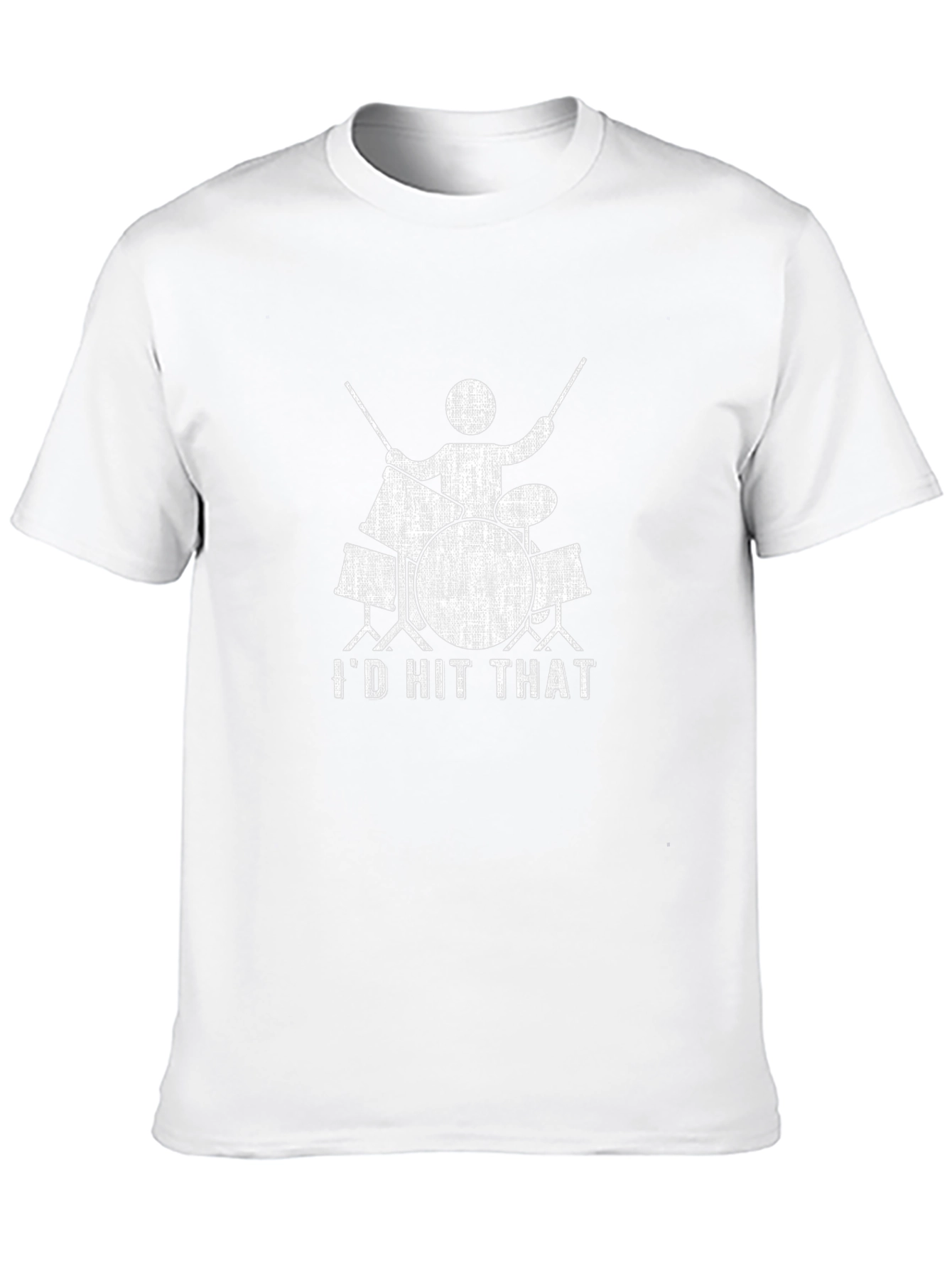 Id Hit That Drum Set T-Shirt - Musician Tee