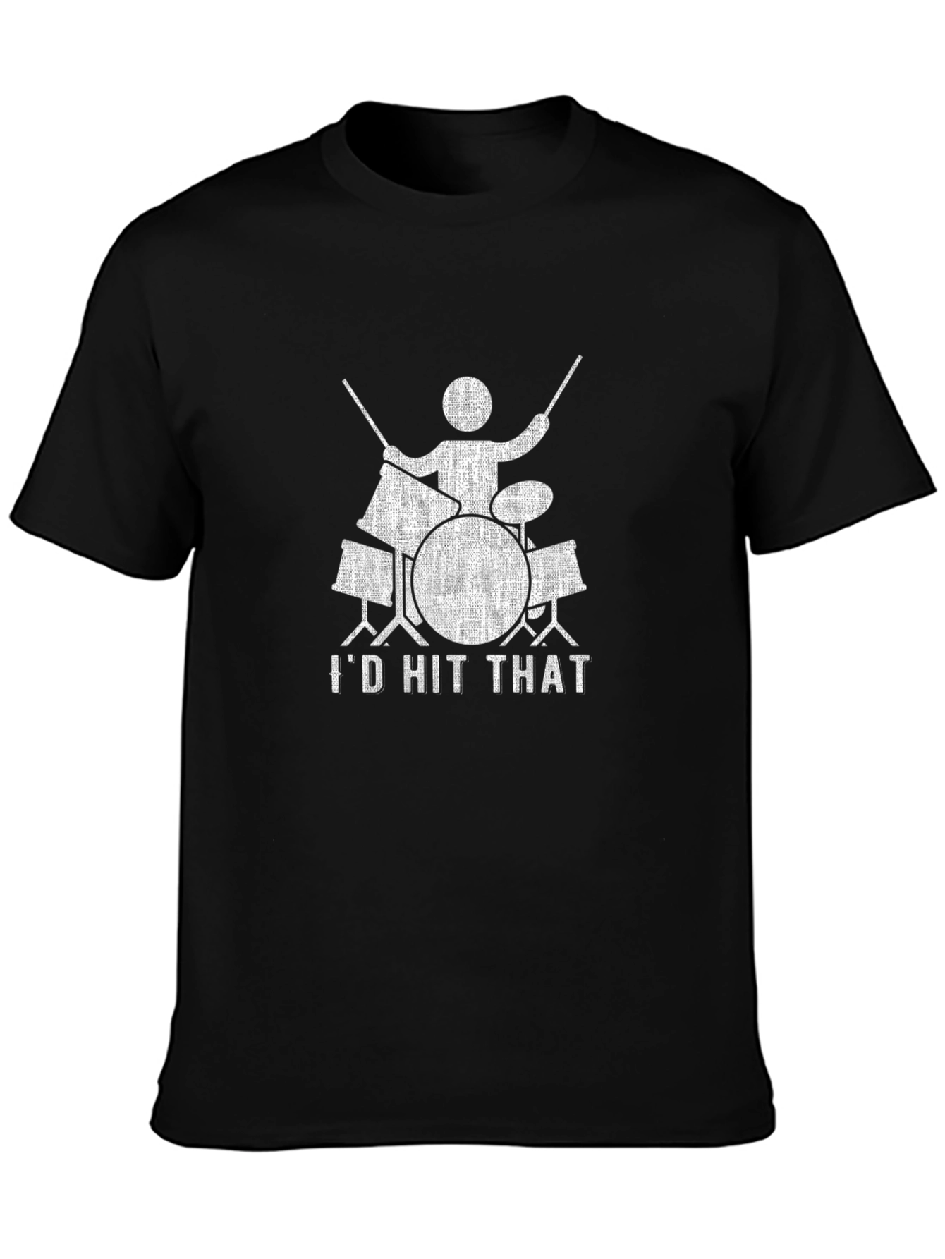 Id Hit That Drum Set T-Shirt - Musician Tee