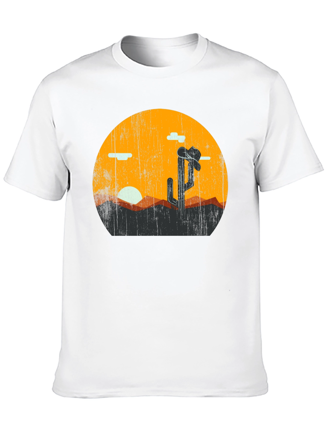 Desert Cactus Sunset Graphic Tee