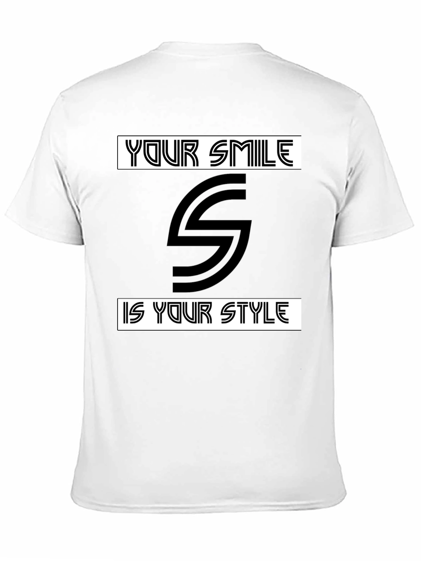 Smile Style Black Graphic Tee