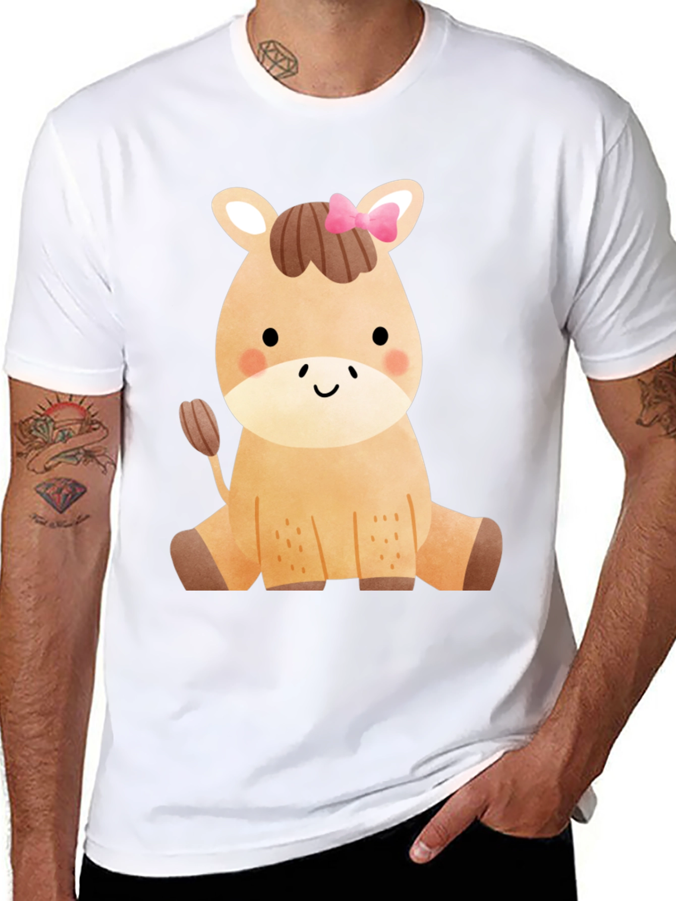 Cute Horse Graphic T-Shirt - Fun Animal Tee