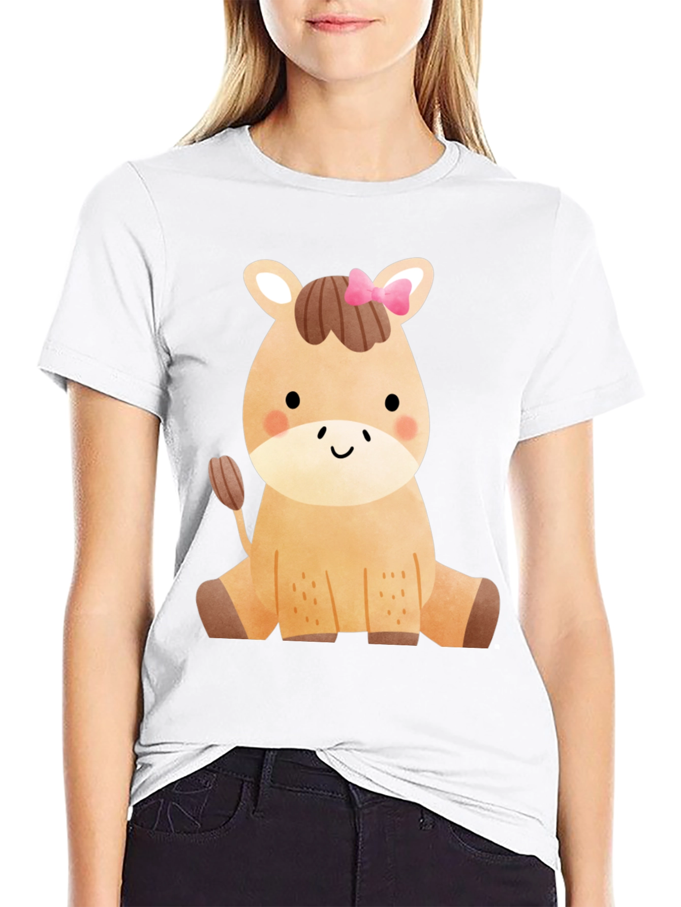 Cute Horse Graphic T-Shirt - Fun Animal Tee