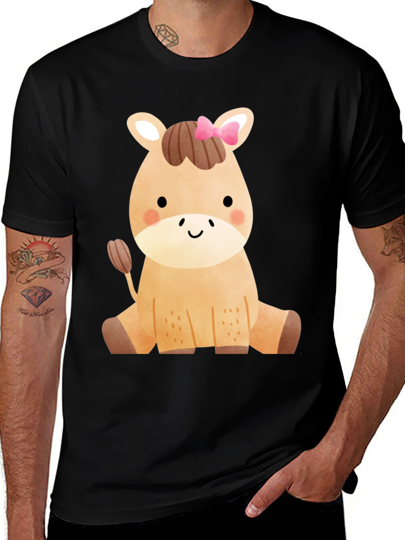 Cute Horse Graphic T-Shirt - Fun Animal Tee