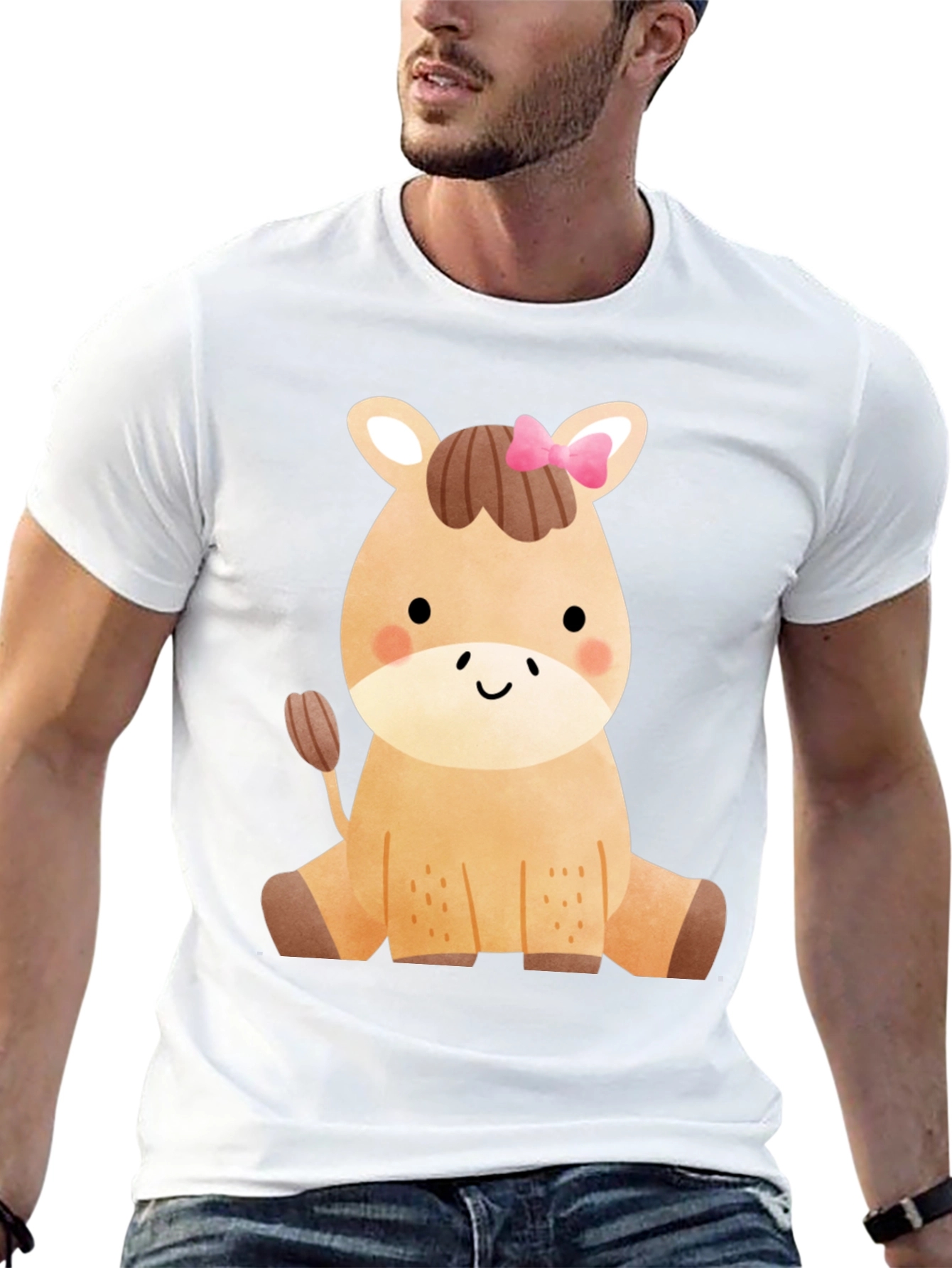 Cute Horse Graphic T-Shirt - Fun Animal Tee