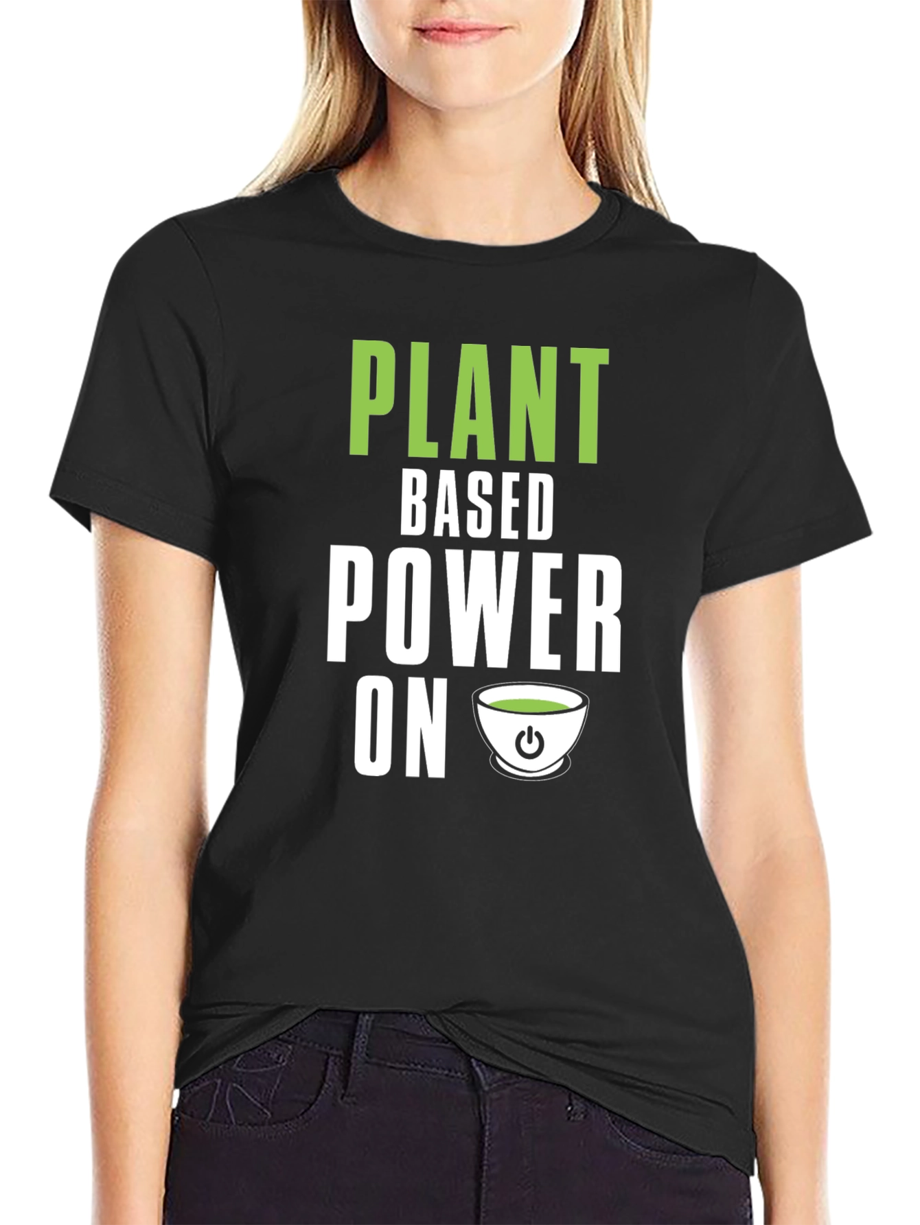 Plant Based Power On Graphic Tee