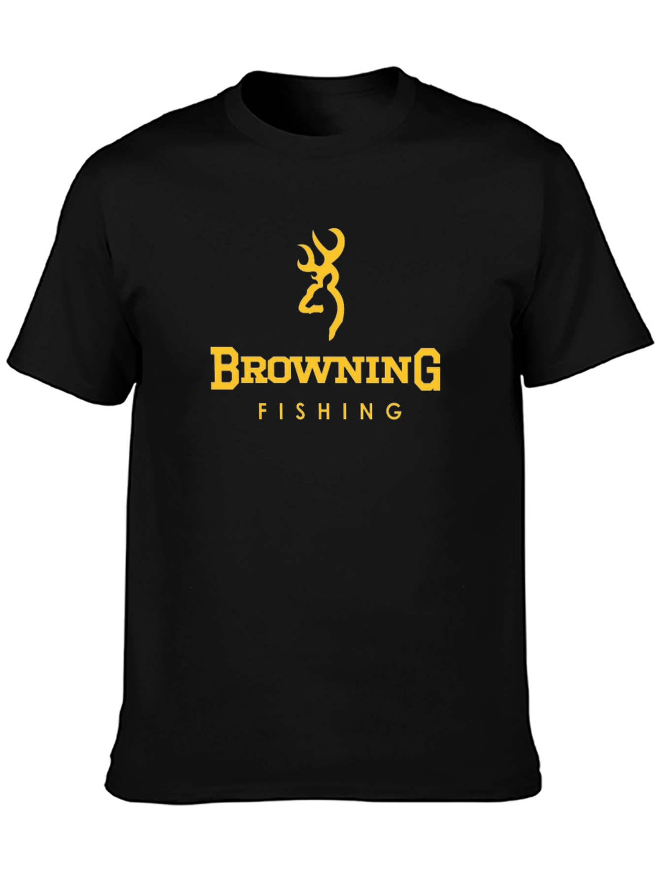 Browning Fishing Black T-Shirt - Deer Logo