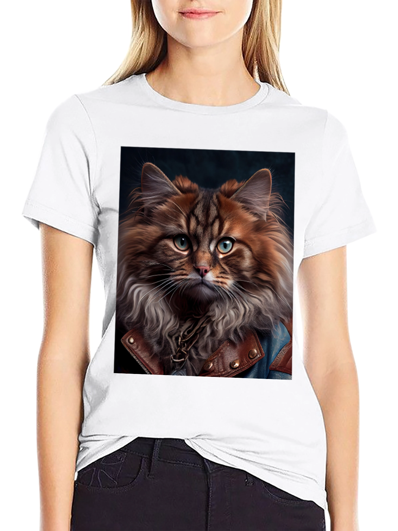 Cool Cat T-Shirt - Stylish Feline Design