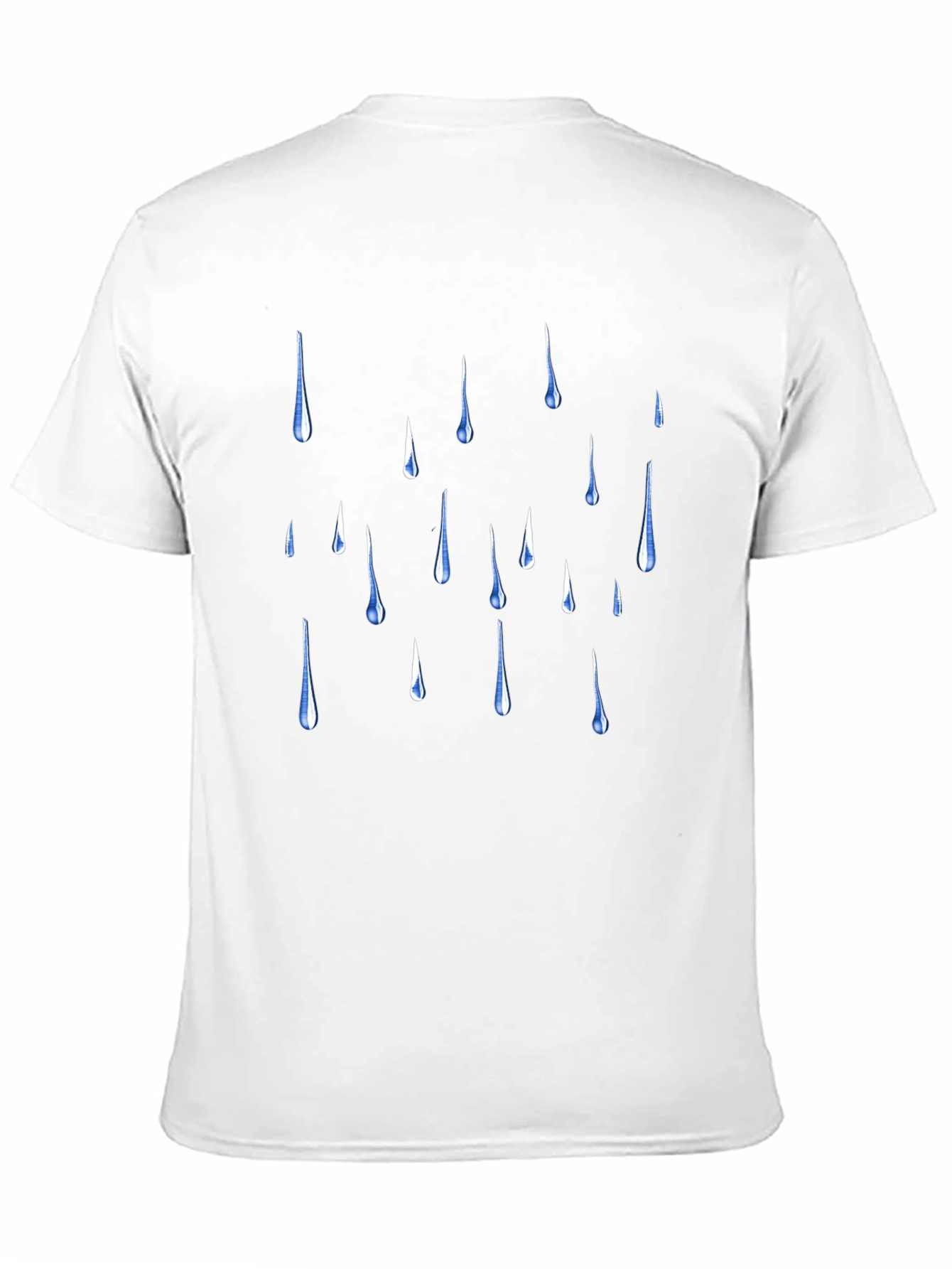 Rain Drop Graphic Black T-Shirt
