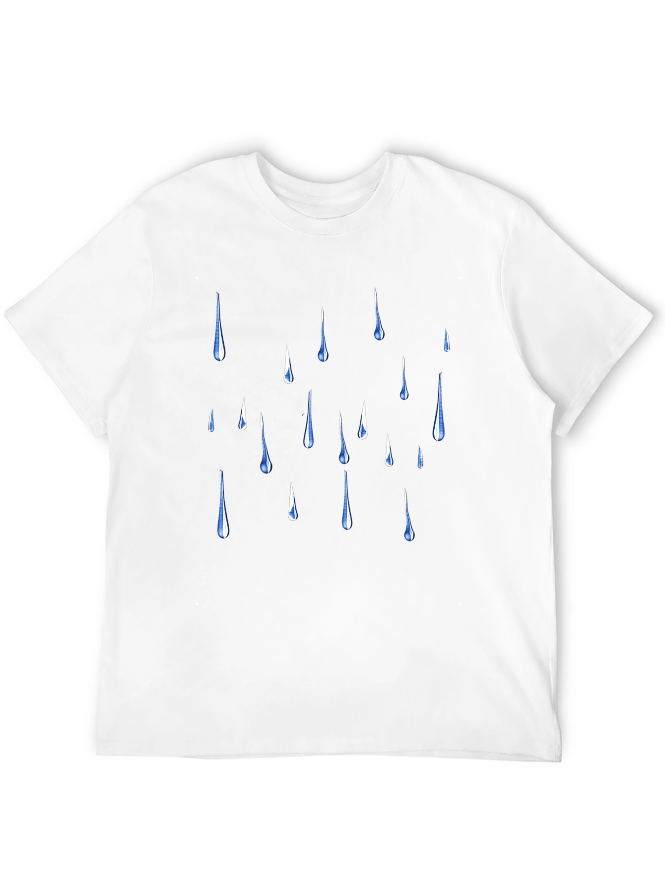 Rain Drop Graphic Black T-Shirt