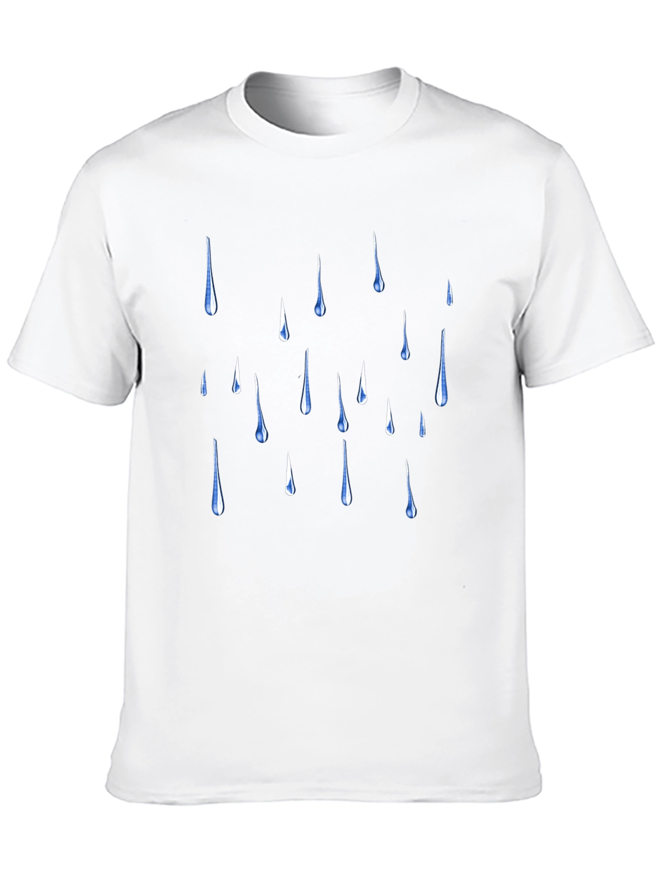 Rain Drop Graphic Black T-Shirt
