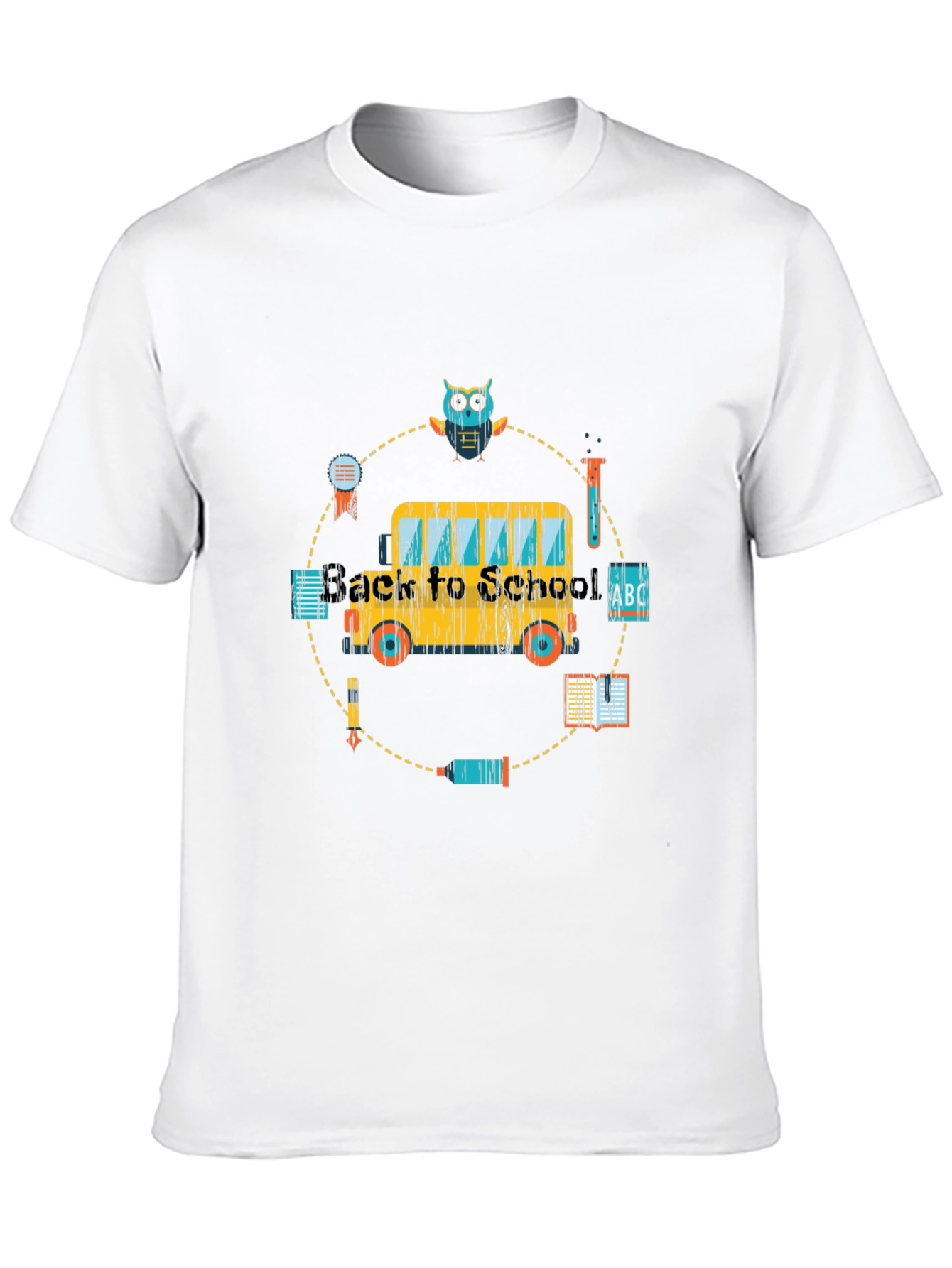 Back to School Bus Graphic T-Shirt