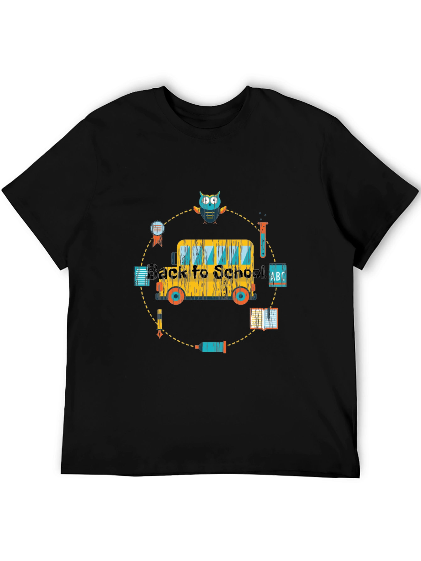 Back to School Bus Graphic T-Shirt