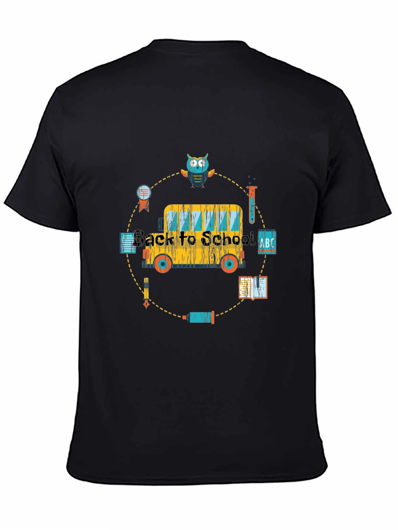 Back to School Bus Graphic T-Shirt