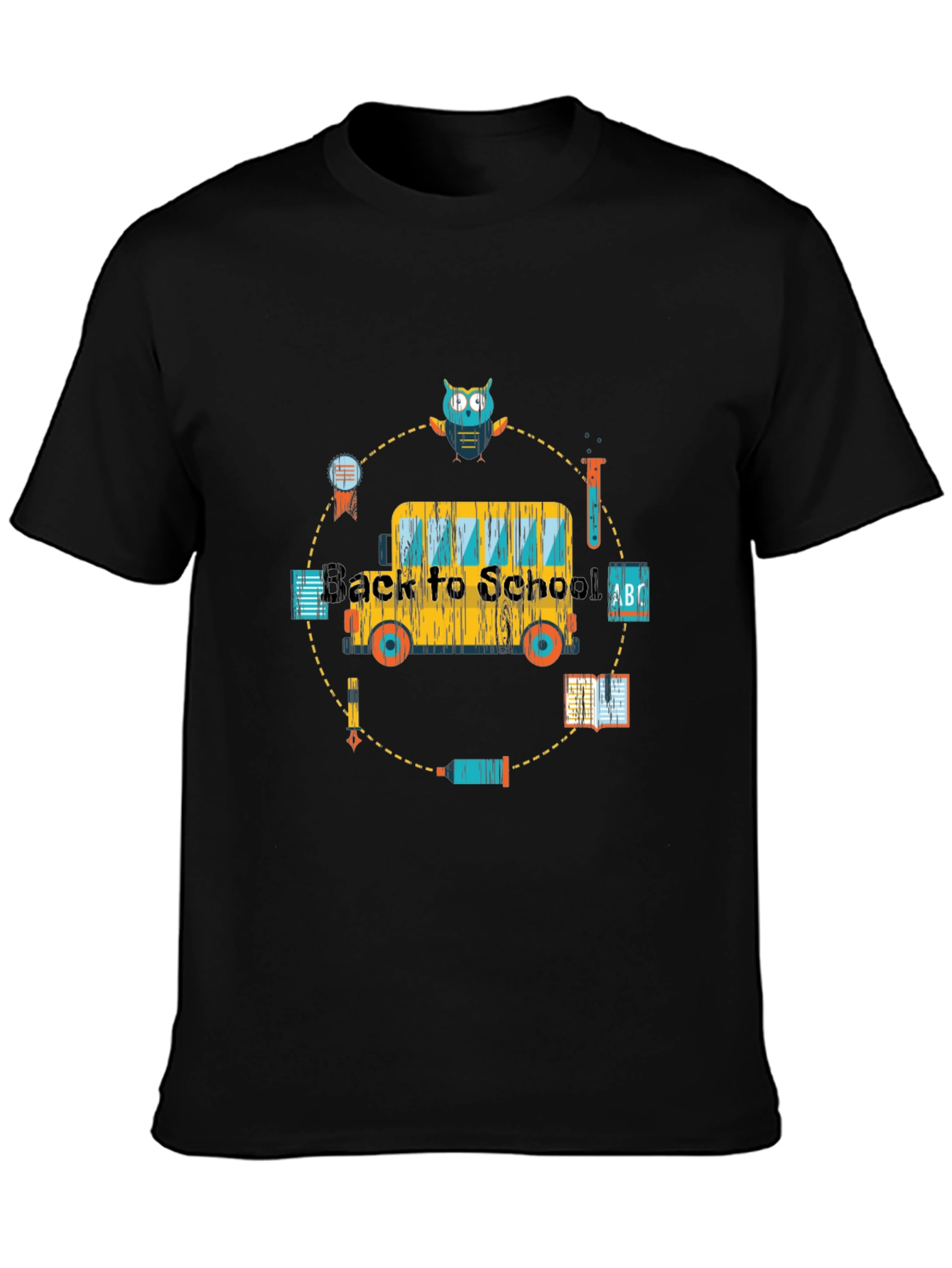 Back to School Bus Graphic T-Shirt