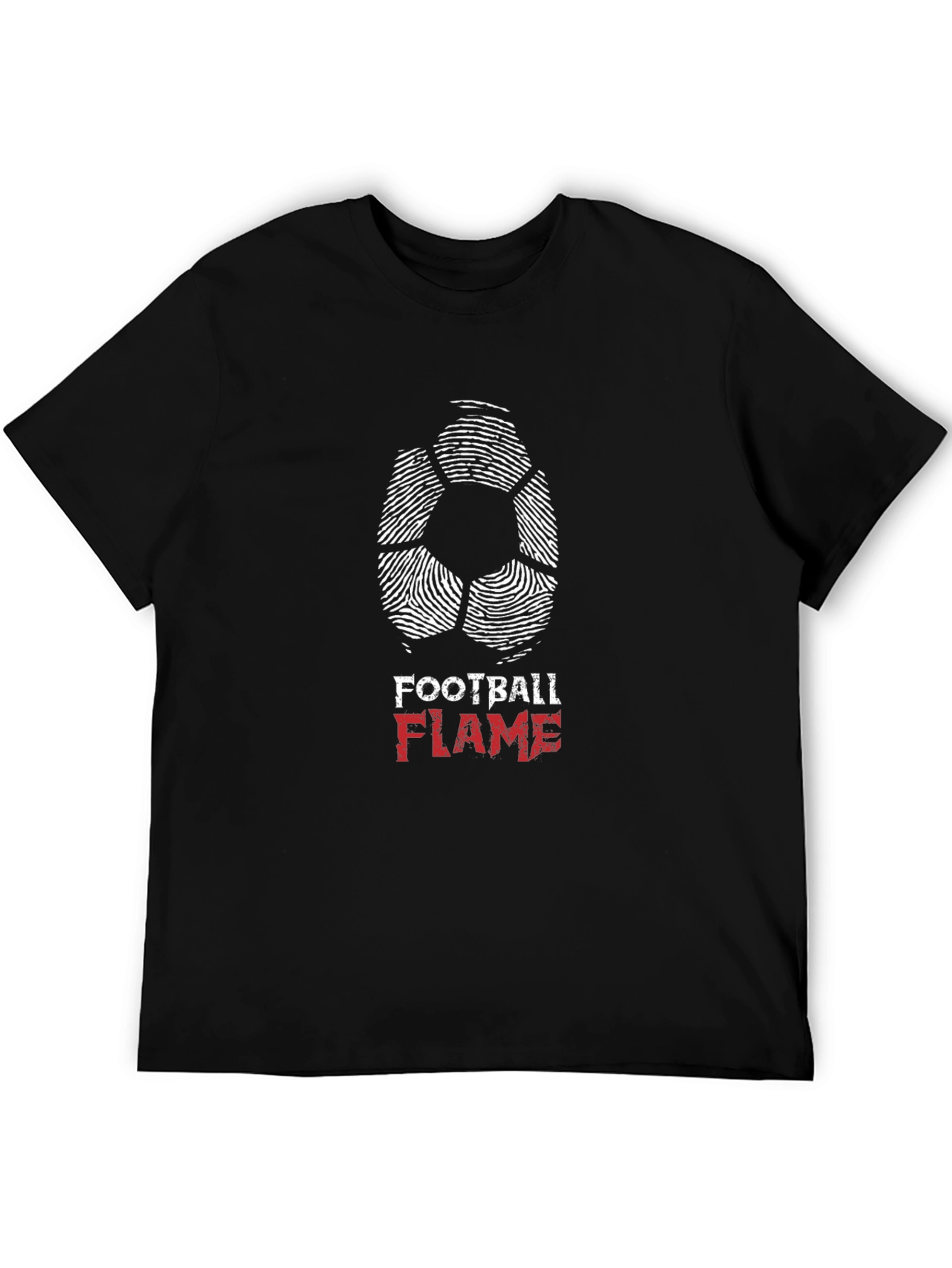 Football Flame Graphic T-Shirt
