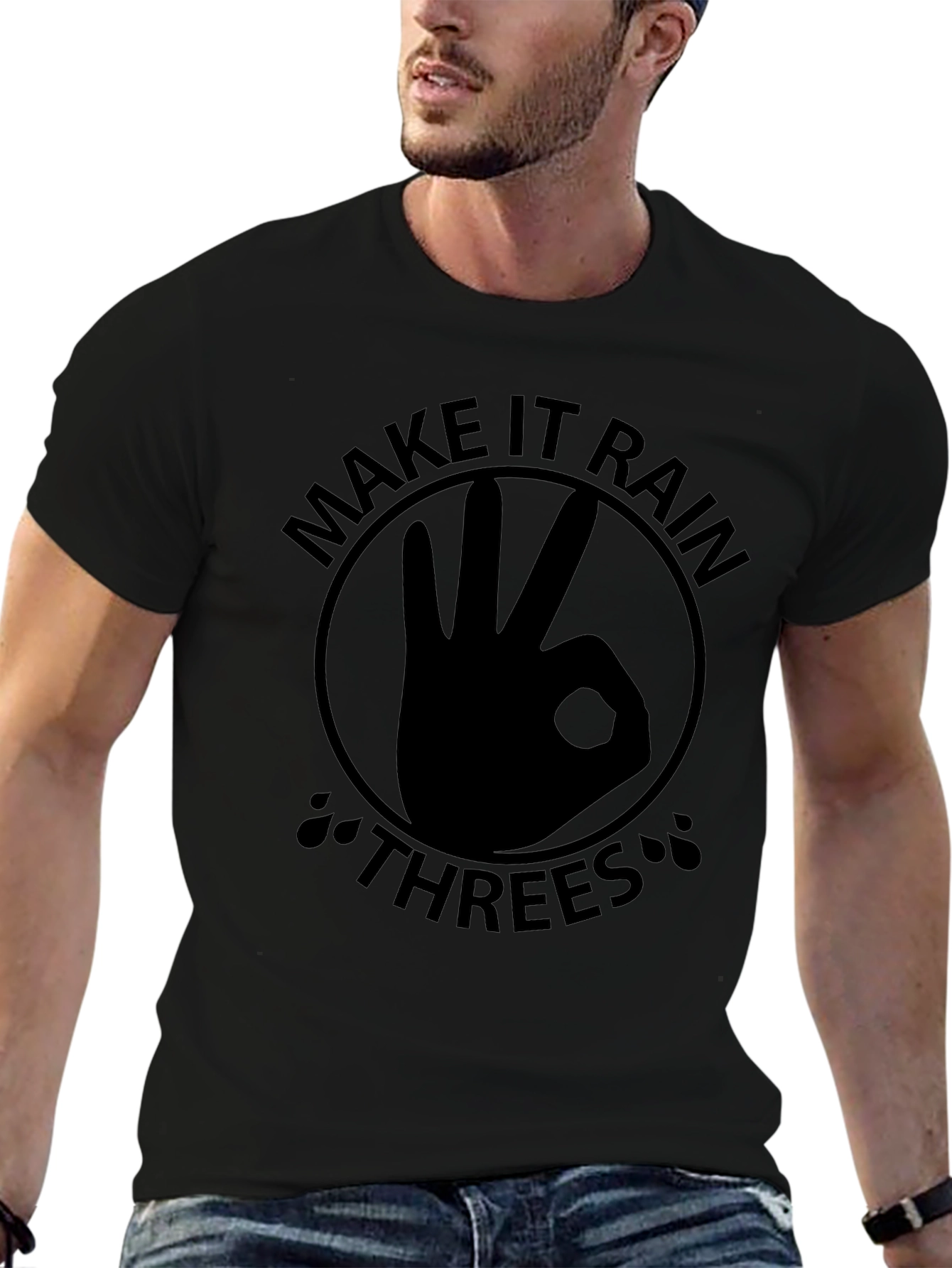 Make It Rain Threes Graphic T-Shirt