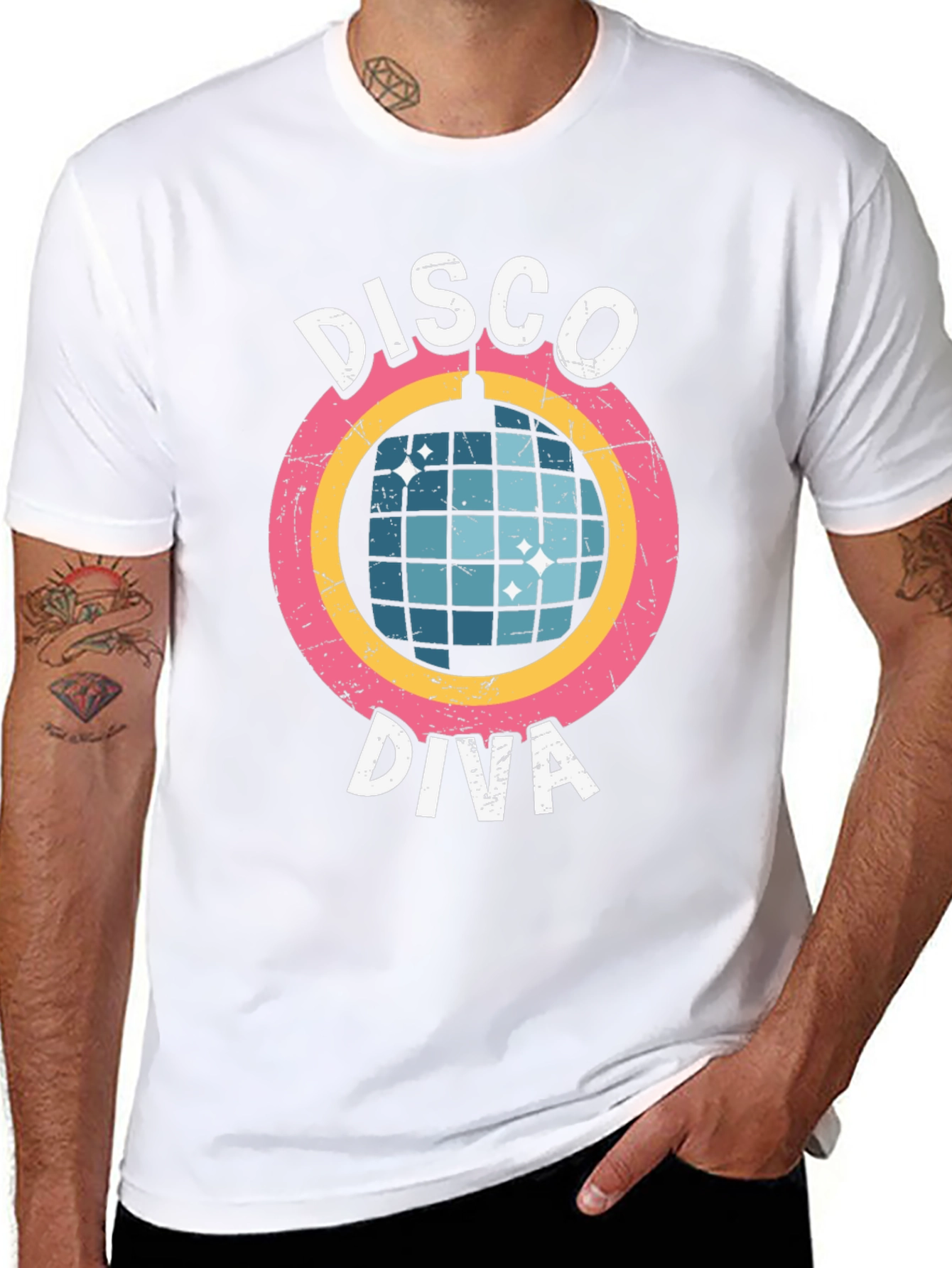 Retro Disco Diva Graphic T-Shirt