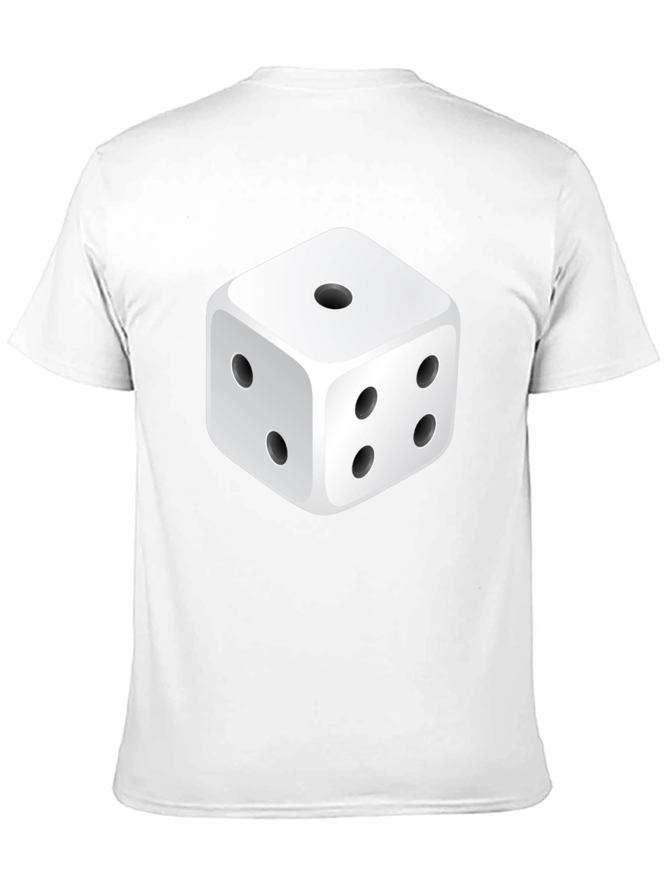 Dice Graphic Print Black T-Shirt