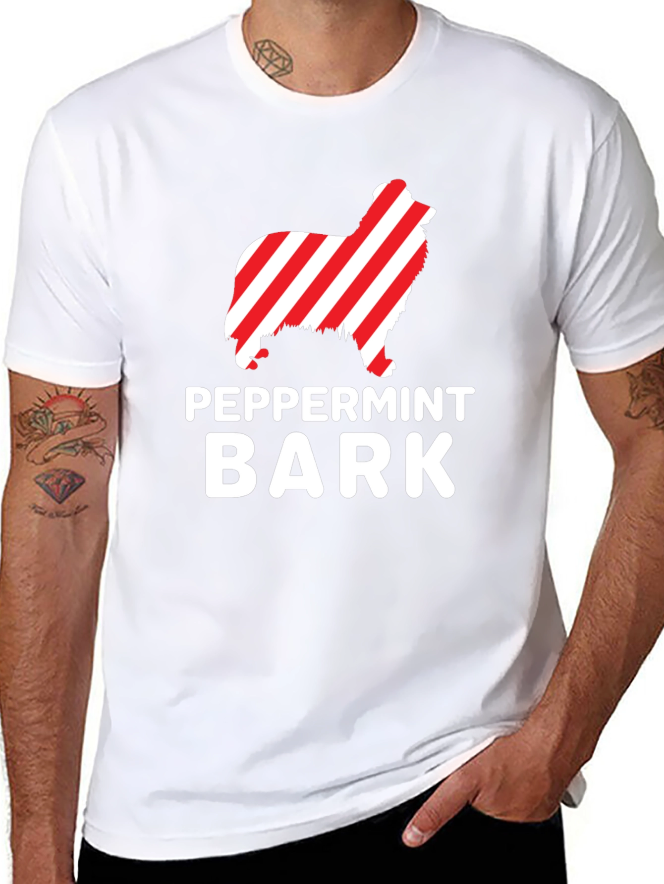 Peppermint Bark Dog Lover T-Shirt