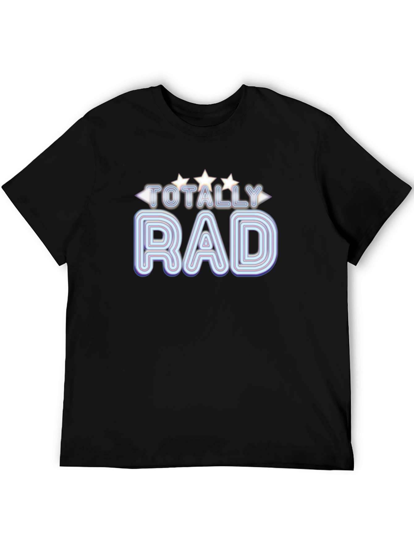 Totally Rad Graphic T-Shirt - Retro Neon Design