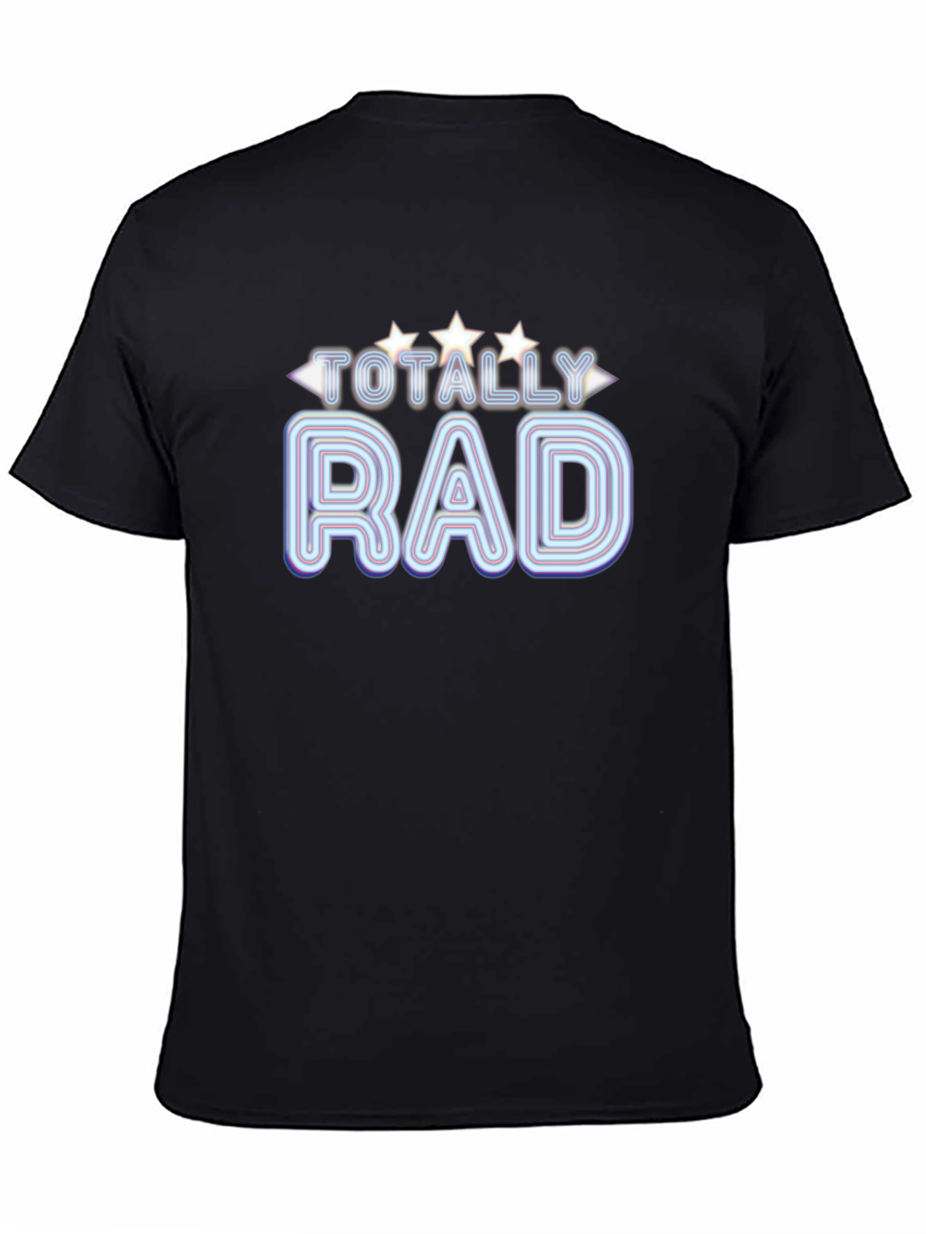 Totally Rad Graphic T-Shirt - Retro Neon Design
