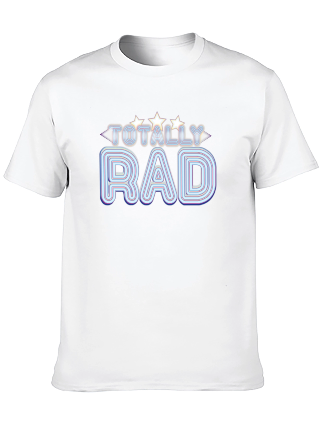 Totally Rad Graphic T-Shirt - Retro Neon Design