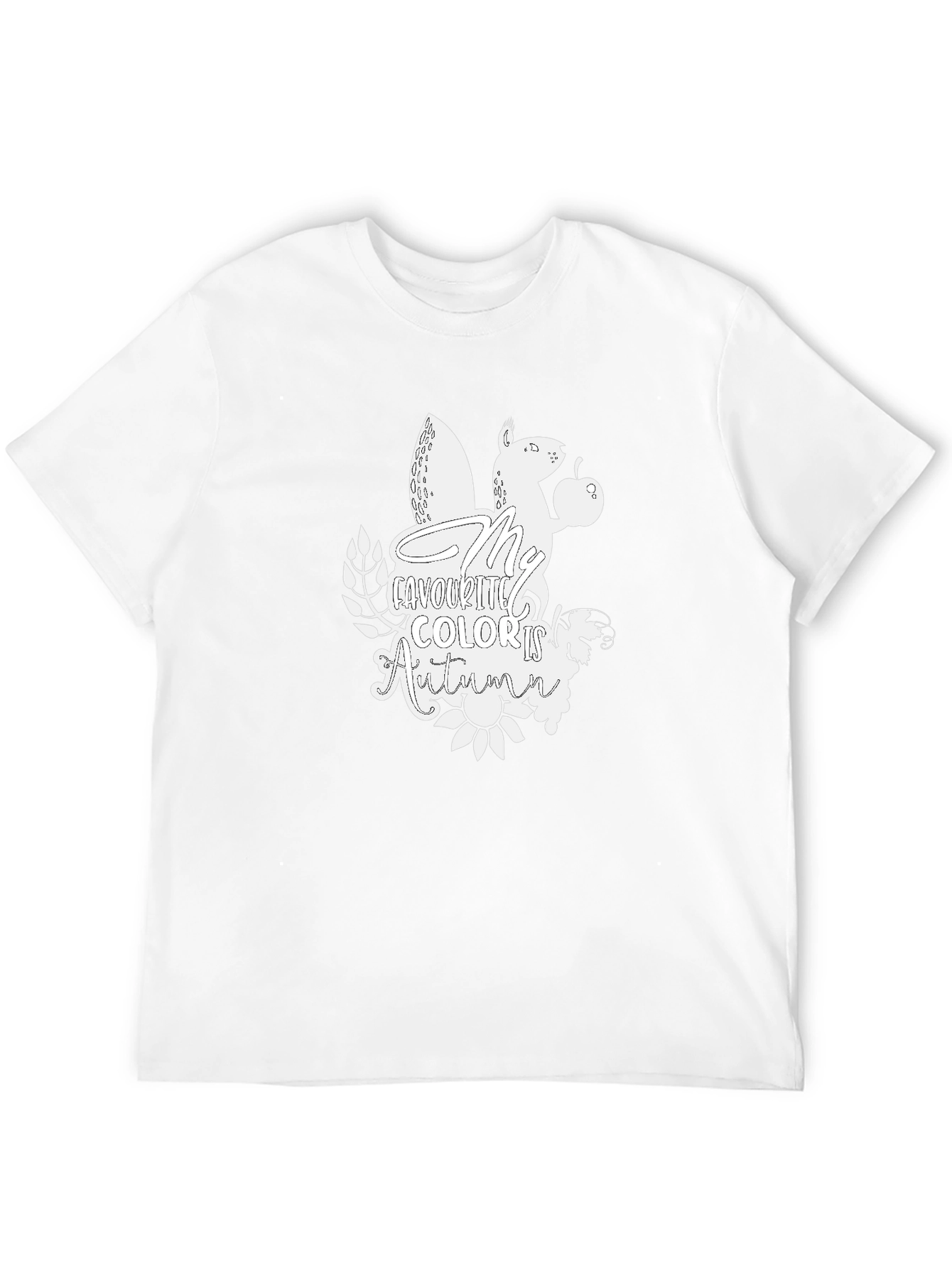 Autumn Squirrel Graphic T-Shirt