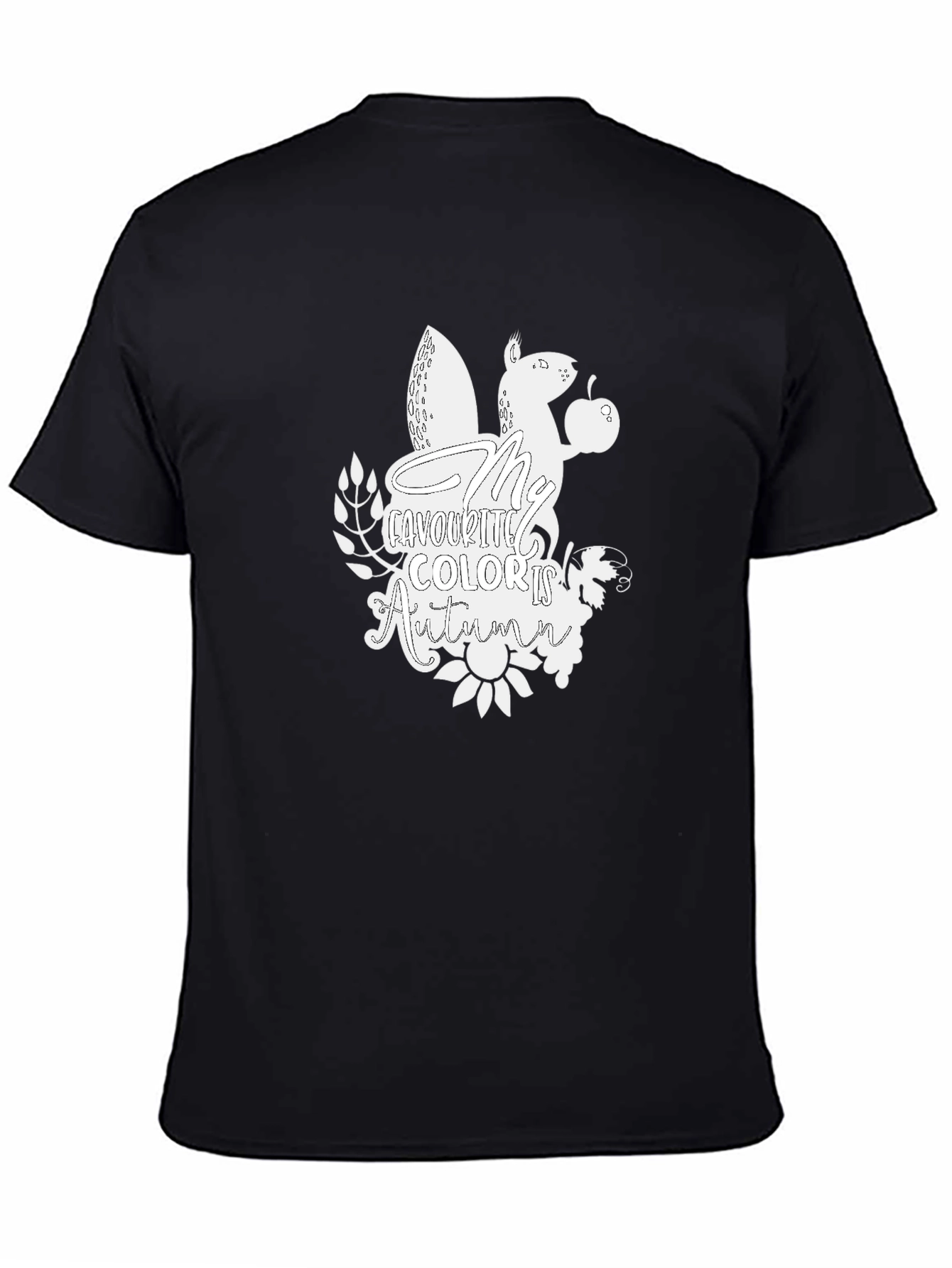 Autumn Squirrel Graphic T-Shirt