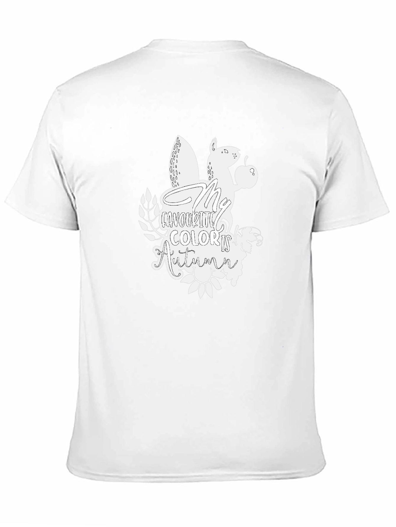 Autumn Squirrel Graphic T-Shirt