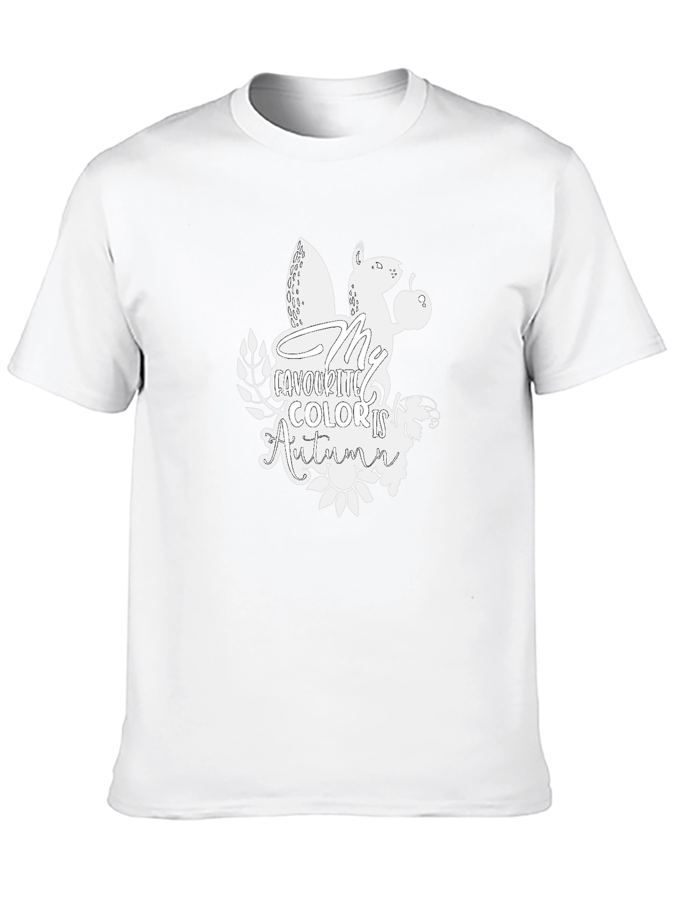 Autumn Squirrel Graphic T-Shirt