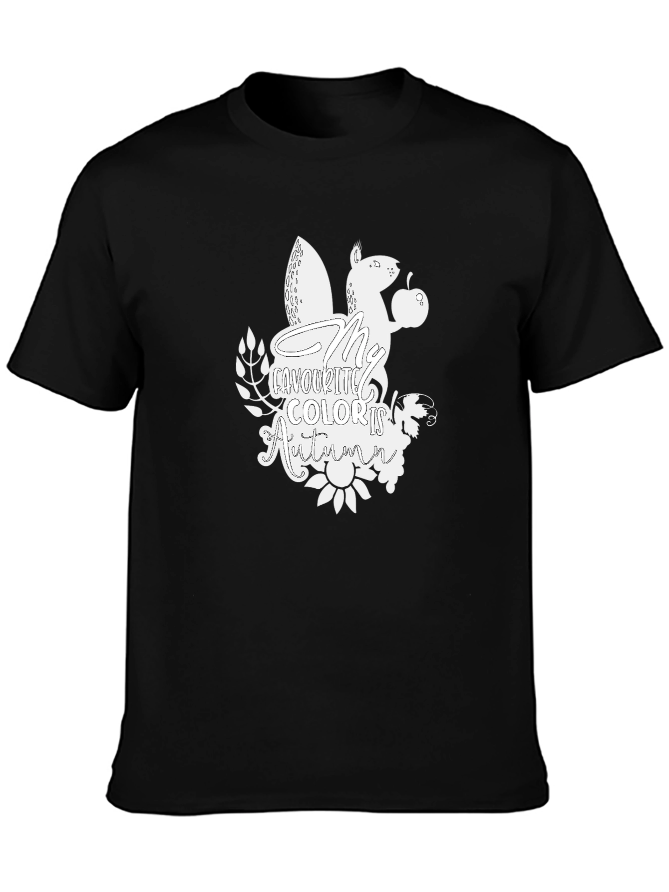 Autumn Squirrel Graphic T-Shirt