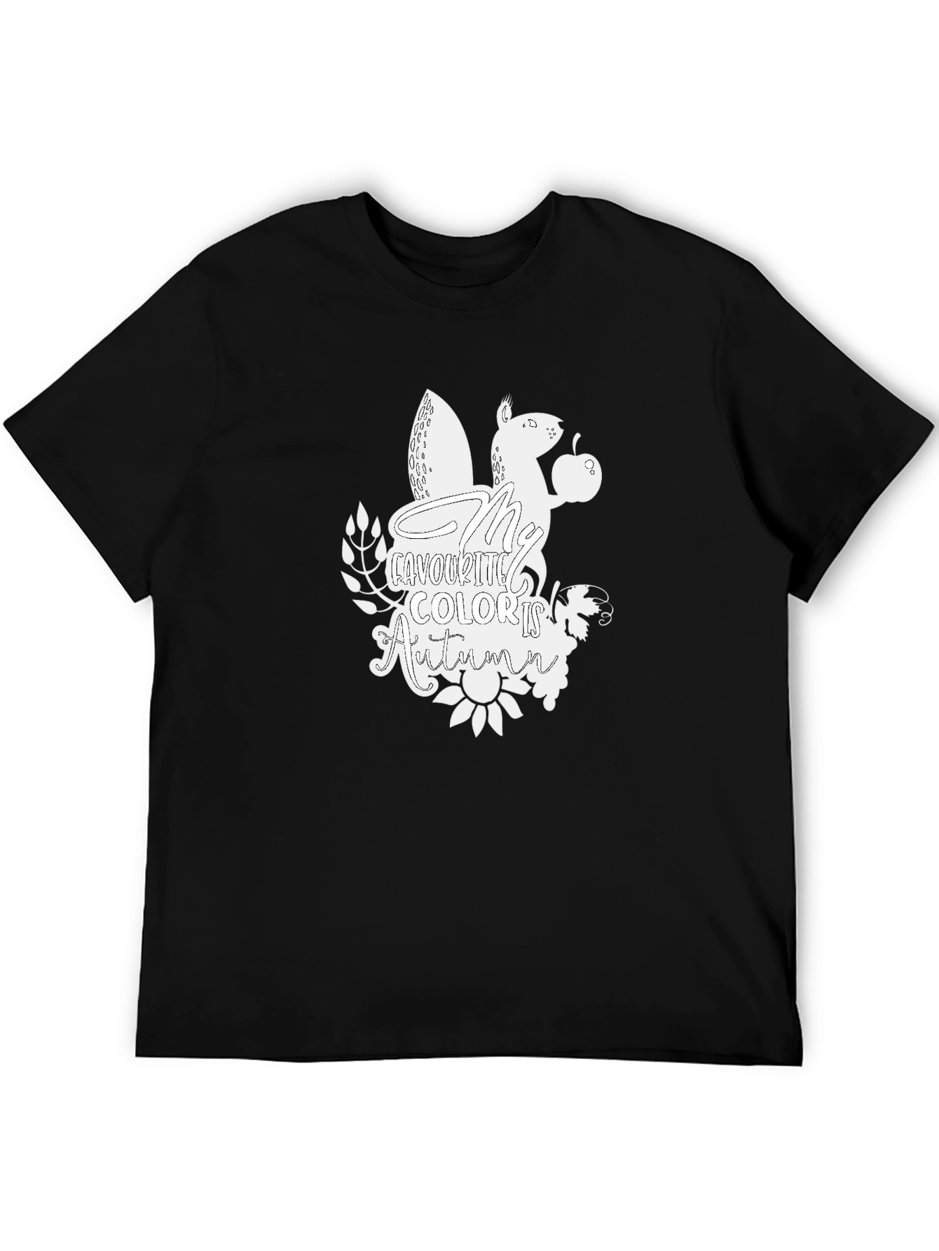 Autumn Squirrel Graphic T-Shirt
