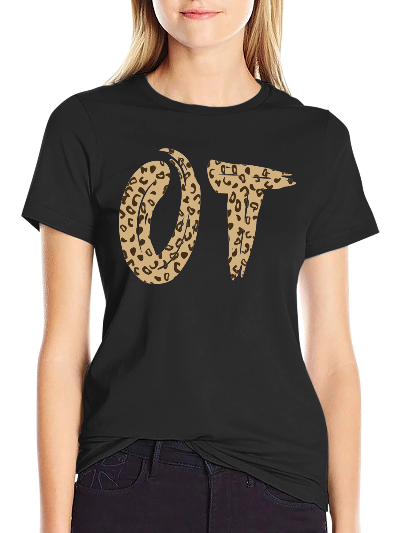 Leopard Print OT T-Shirt - Occupational Therapy
