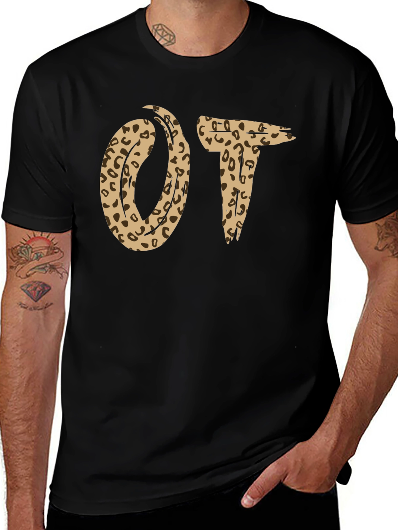 Leopard Print OT T-Shirt - Occupational Therapy