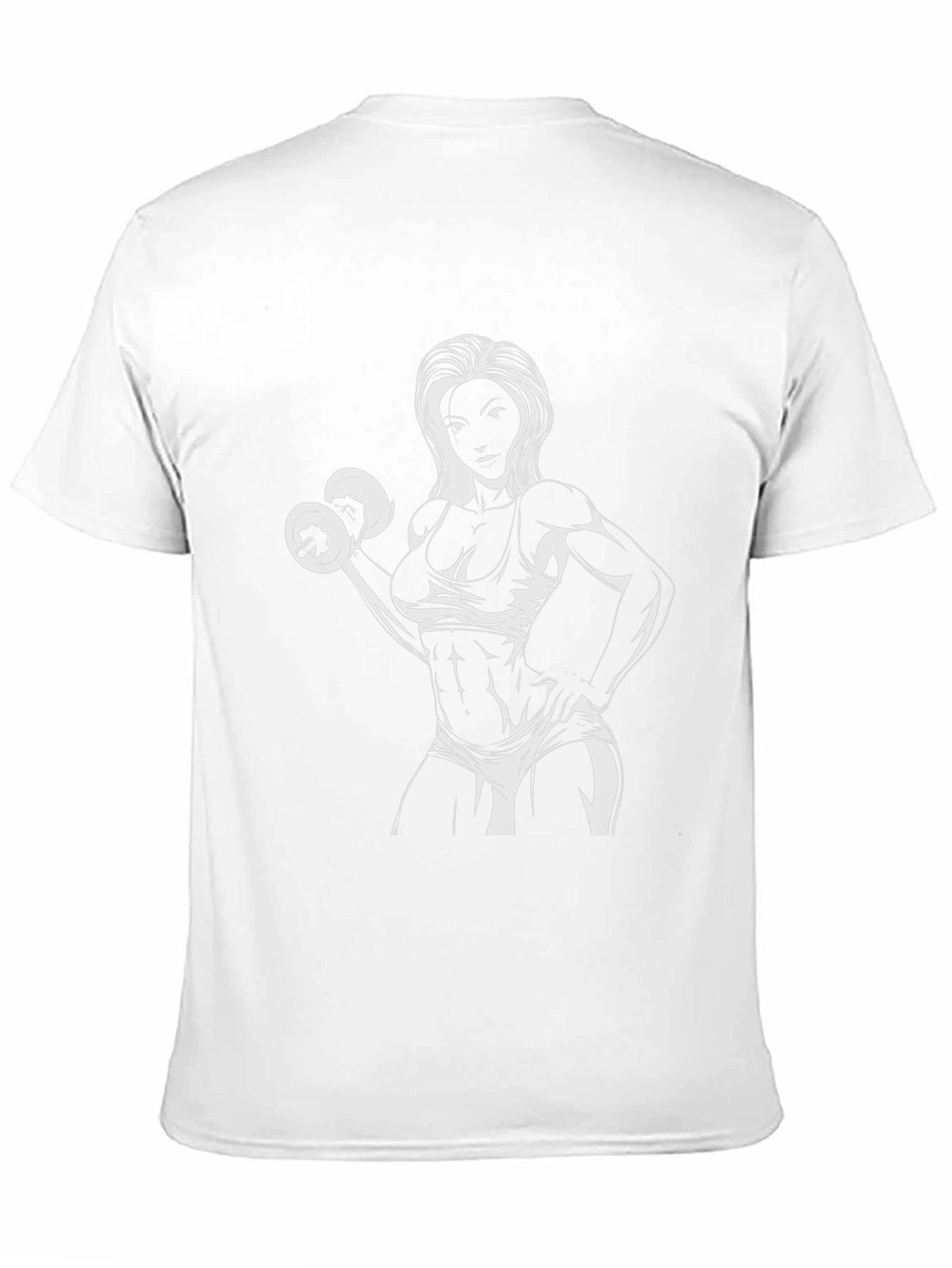 Fitness Woman Graphic Tee - Workout Motivation Shirt