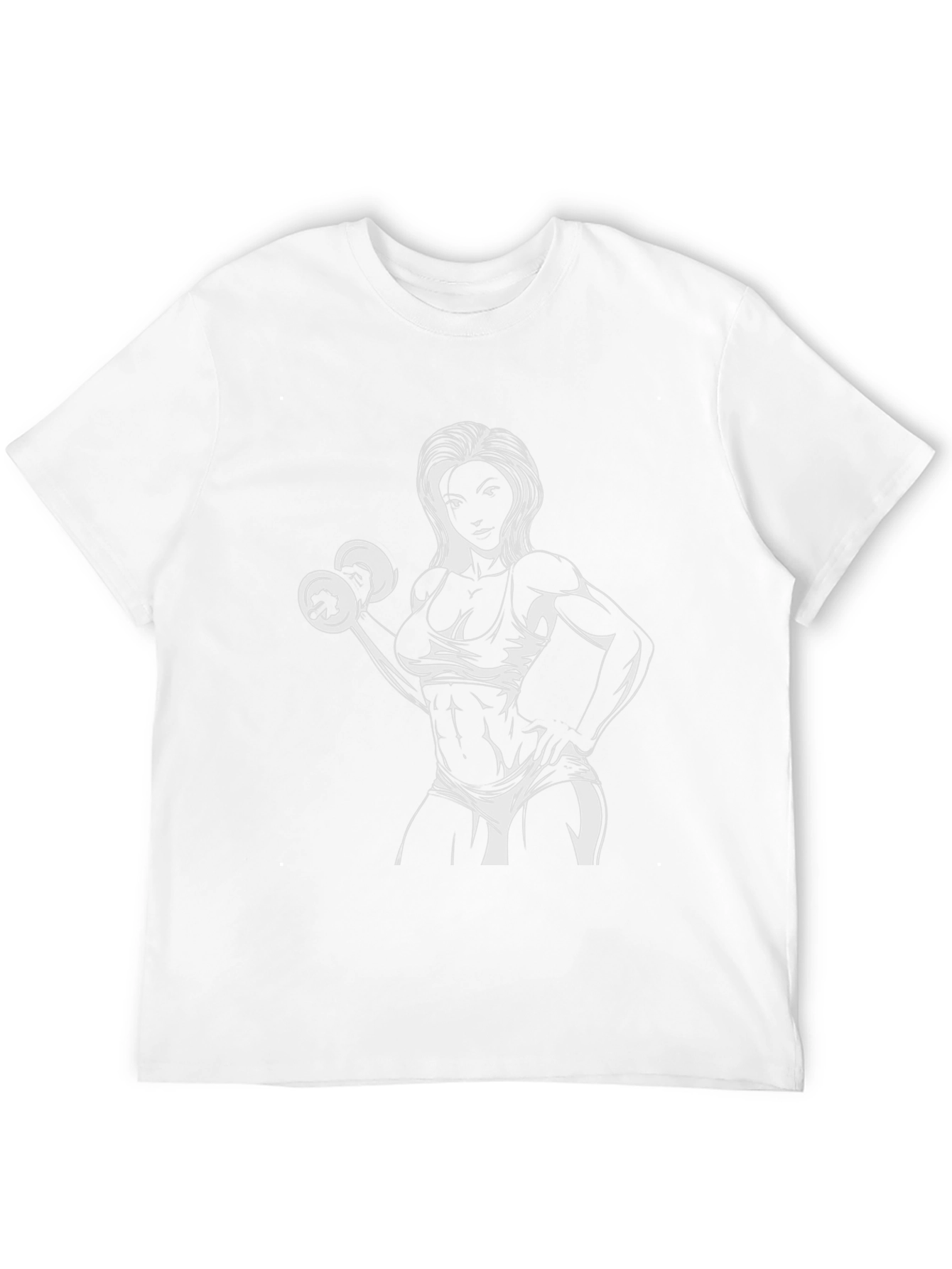 Fitness Woman Graphic Tee - Workout Motivation Shirt