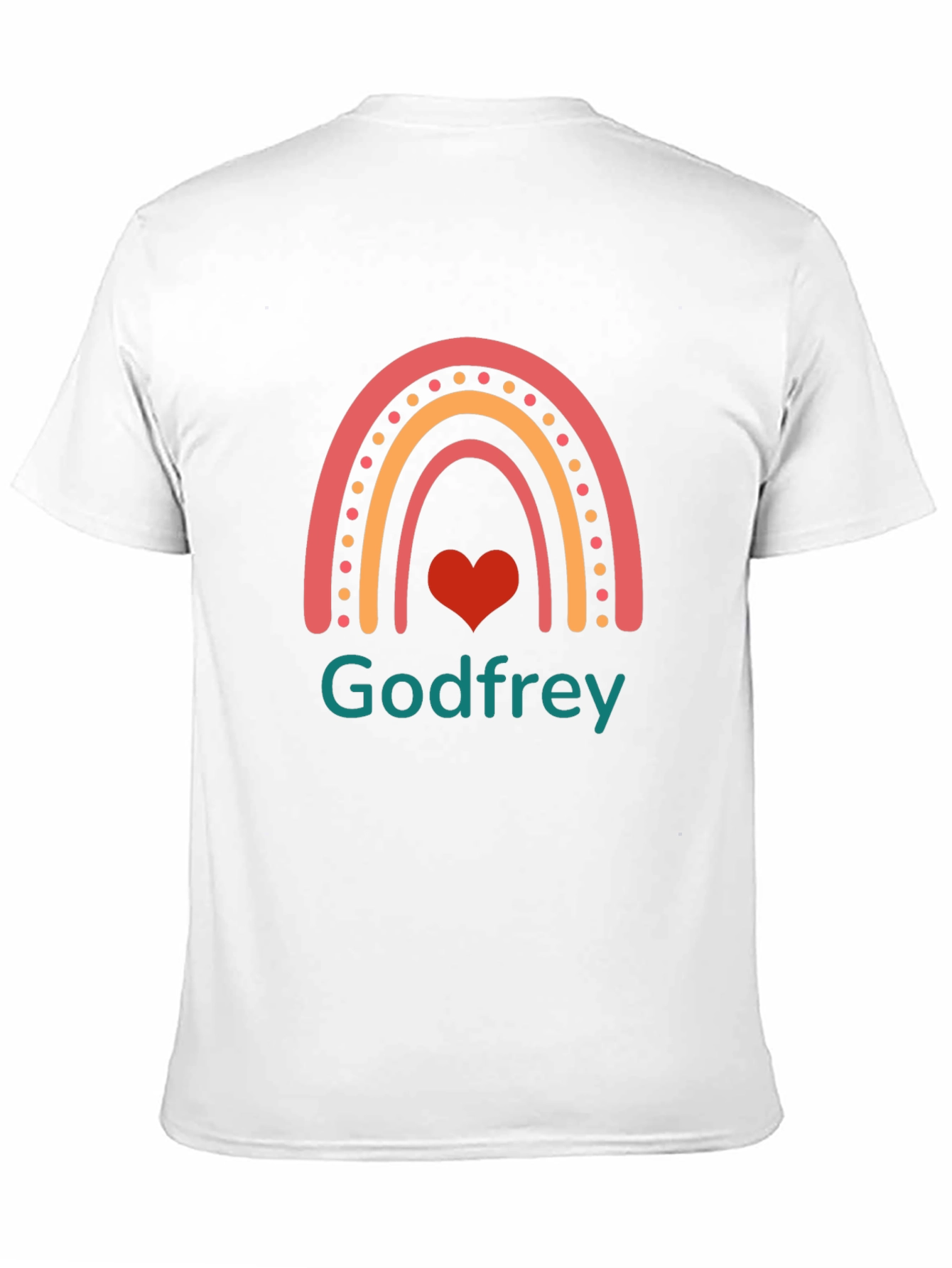 Godfrey Rainbow Heart Graphic Tee - Black