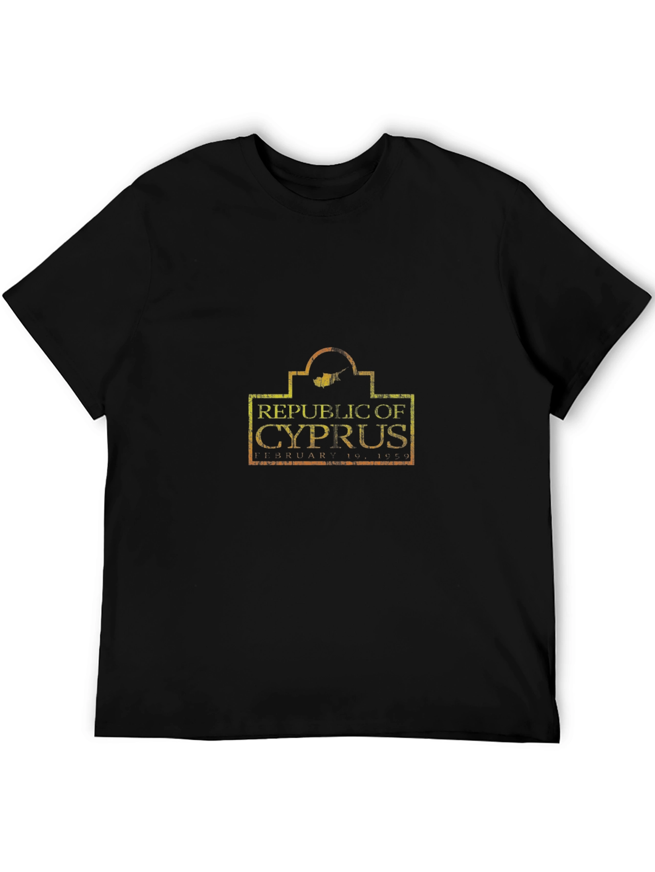 Republic of Cyprus Black Graphic Tee
