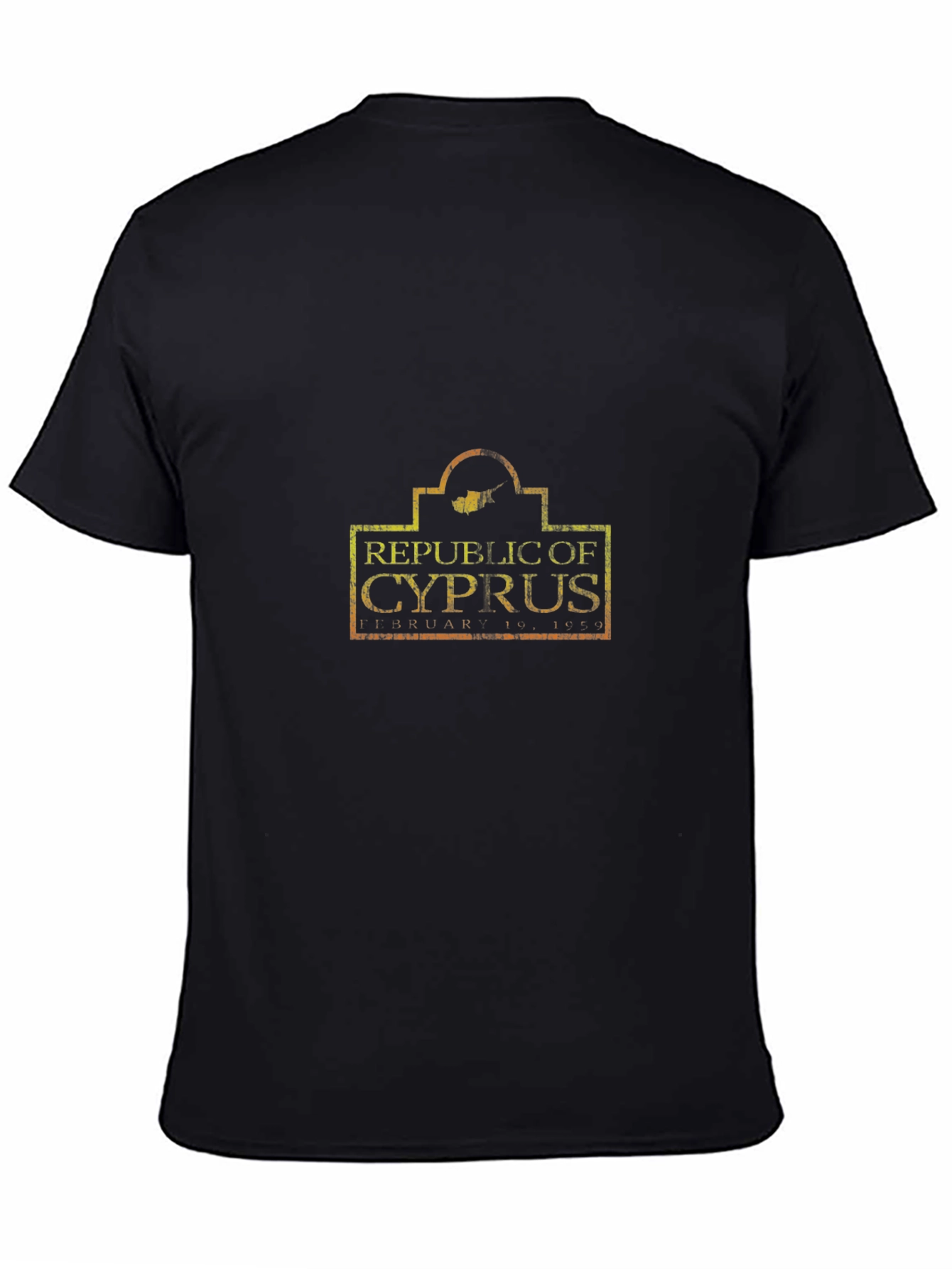 Republic of Cyprus Black Graphic Tee