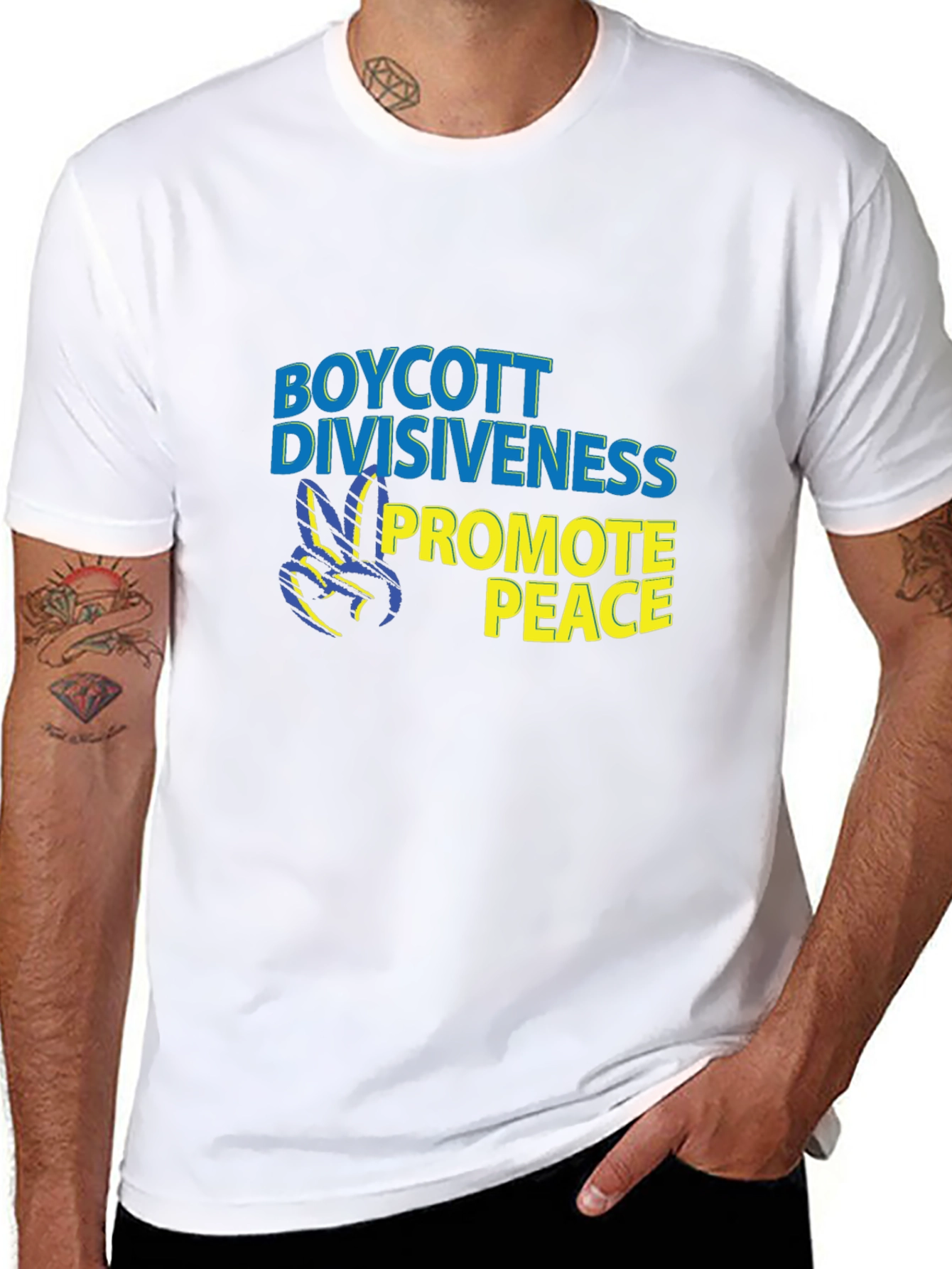 Boycott Divisiveness Promote Peace T-Shirt