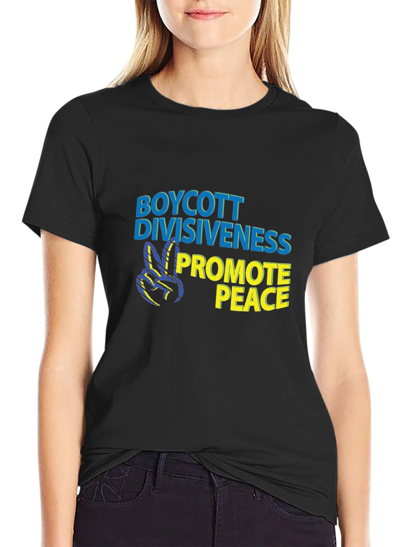Boycott Divisiveness Promote Peace T-Shirt