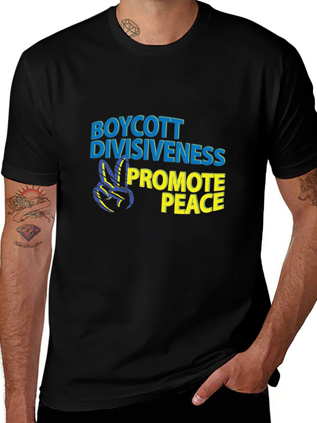 Boycott Divisiveness Promote Peace T-Shirt