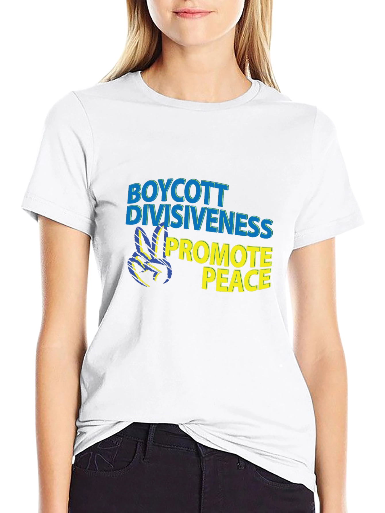 Boycott Divisiveness Promote Peace T-Shirt