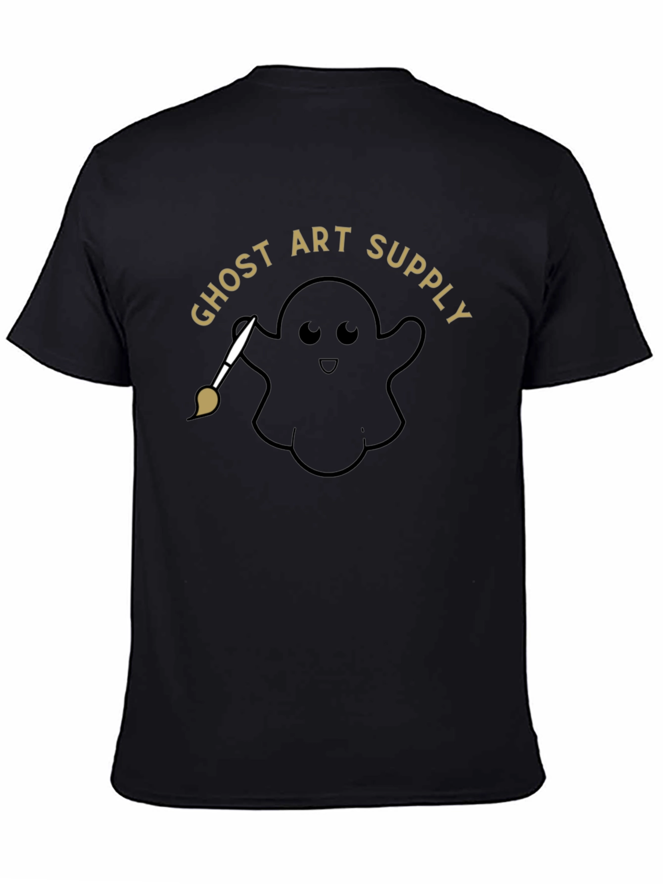 Ghost Art Supply Black Graphic T-Shirt