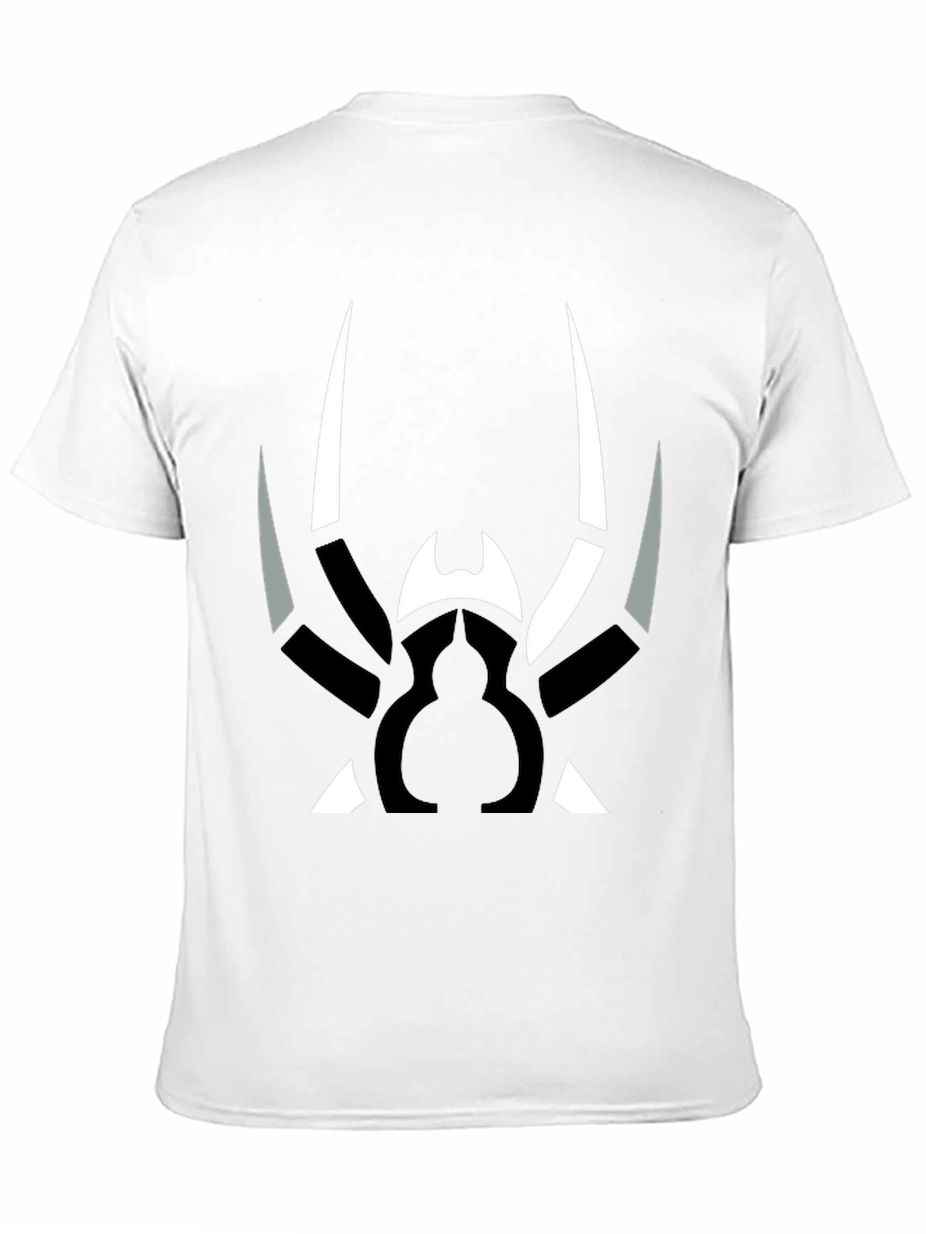 Abstract Spider Graphic Print Black T-Shirt