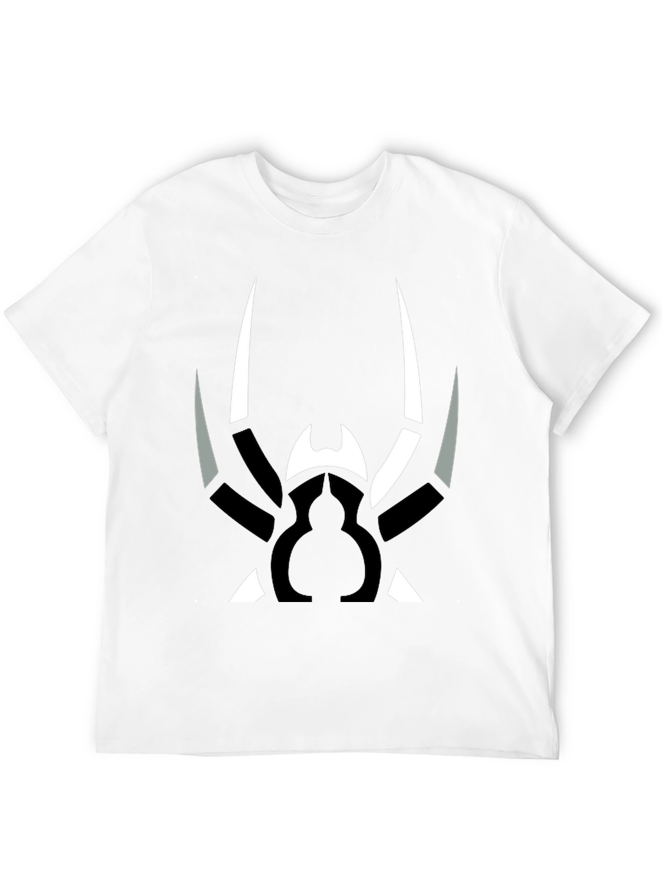 Abstract Spider Graphic Print Black T-Shirt