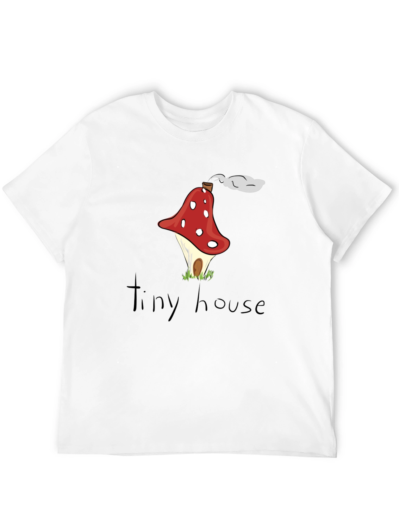 Mushroom House Graphic Tee - Quirky & Unique Design